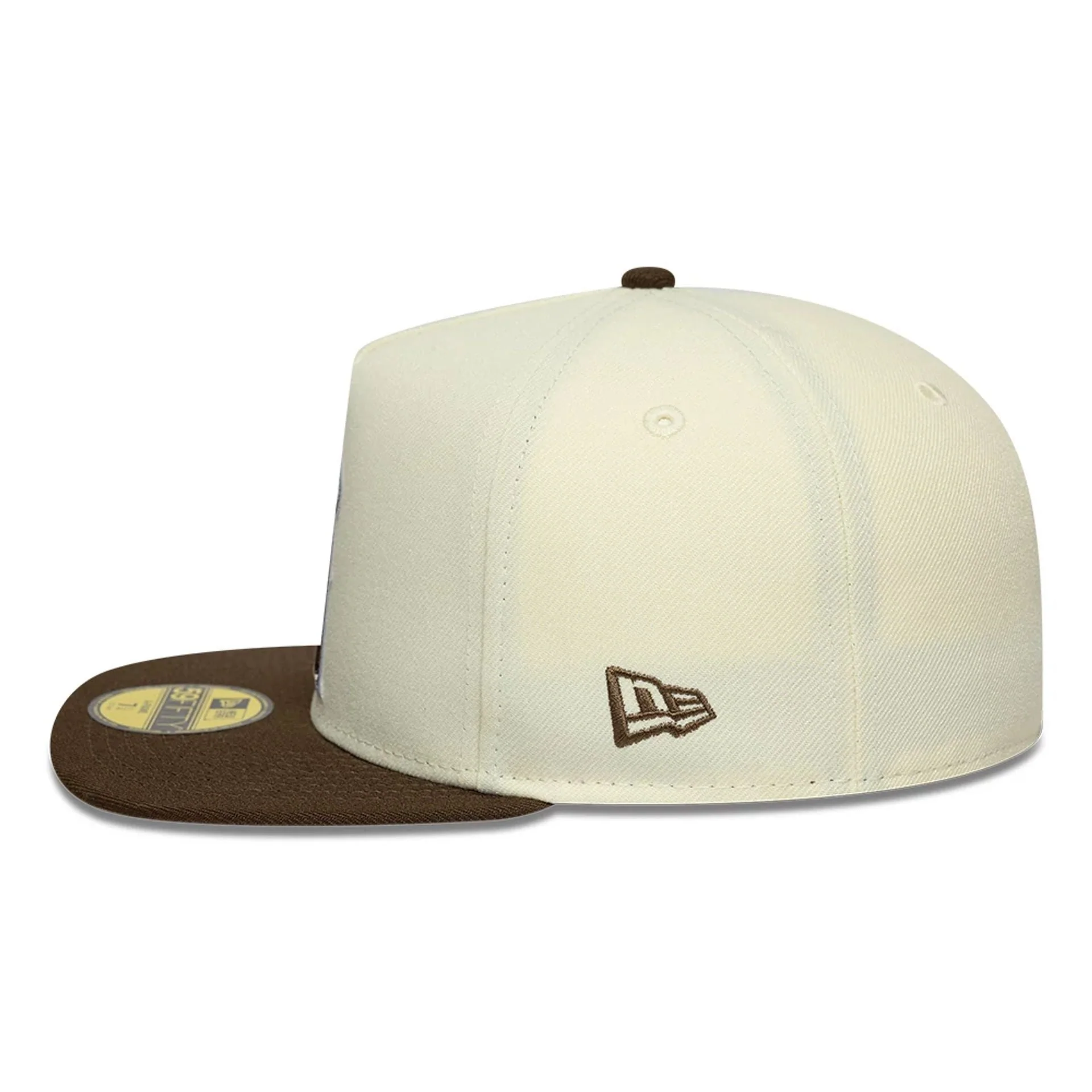 LA Angels MLB Cream 59FIFTY A-Frame Fitted Cap - Image 6