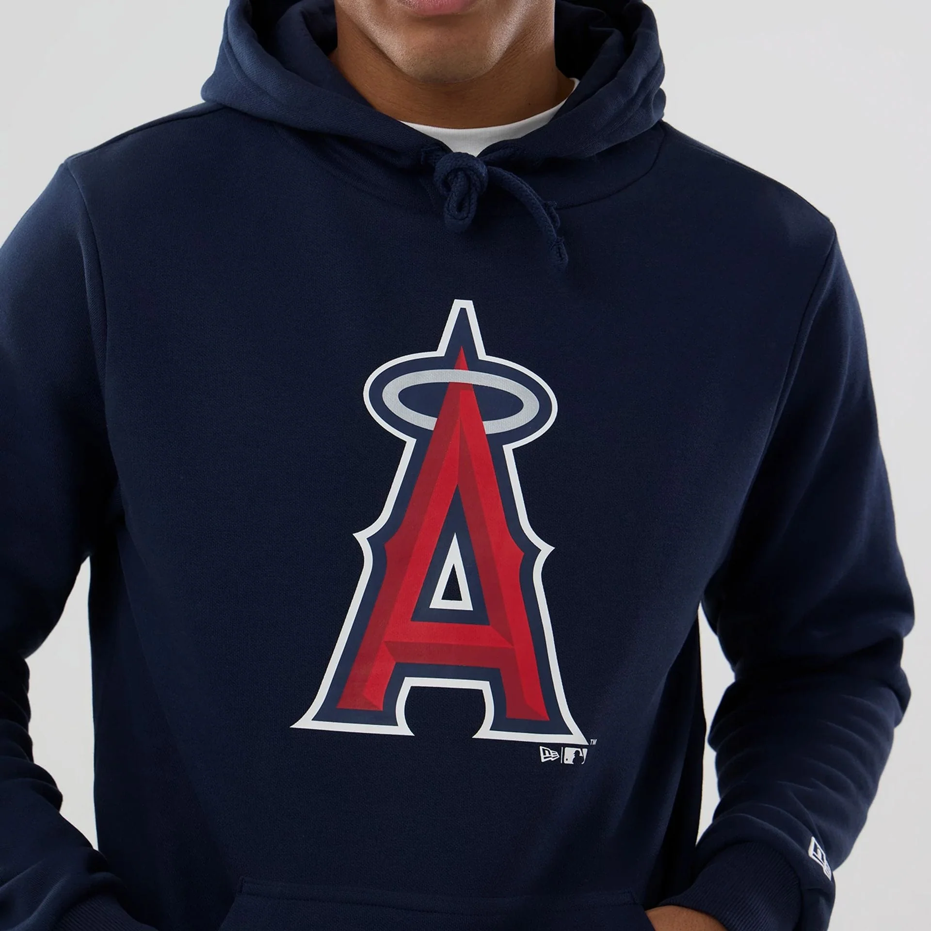 LA Angels MLB Dark Blue Pullover Hoodie - Image 4