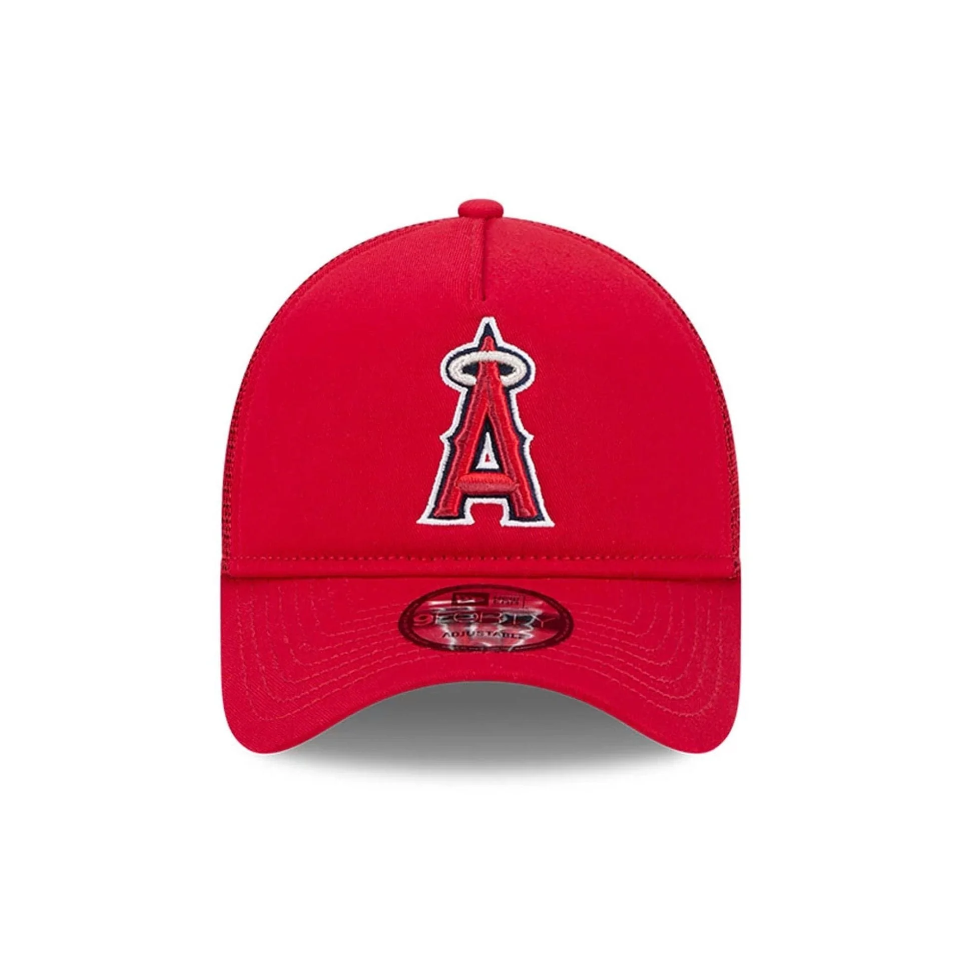 LA Angels MLB Evergreen Red 9FORTY A-Frame Adjustable Cap - Image 2
