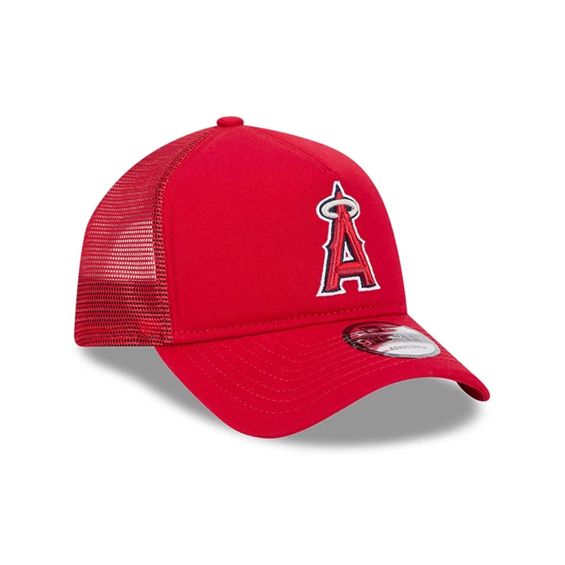 LA Angels MLB Evergreen Red 9FORTY A-Frame Adjustable Cap - Image 3