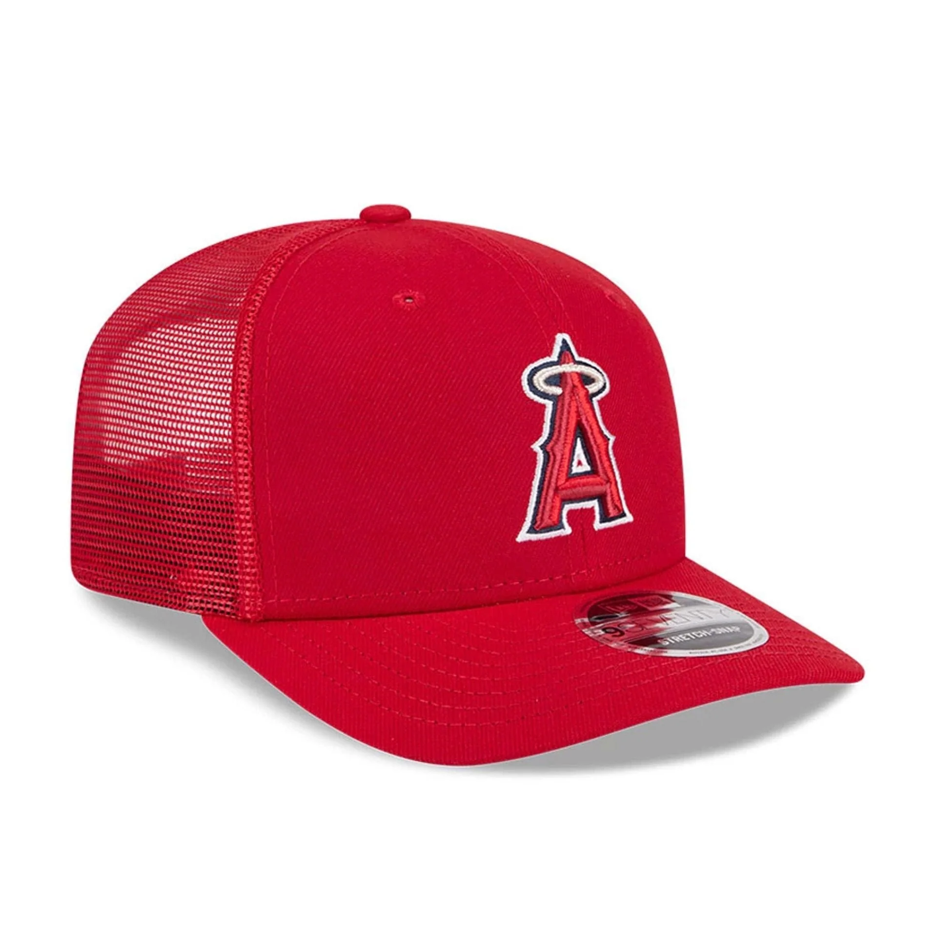 LA Angels MLB Evergreen Red 9SEVENTY Stretch Snap Adjustable Cap - Image 4