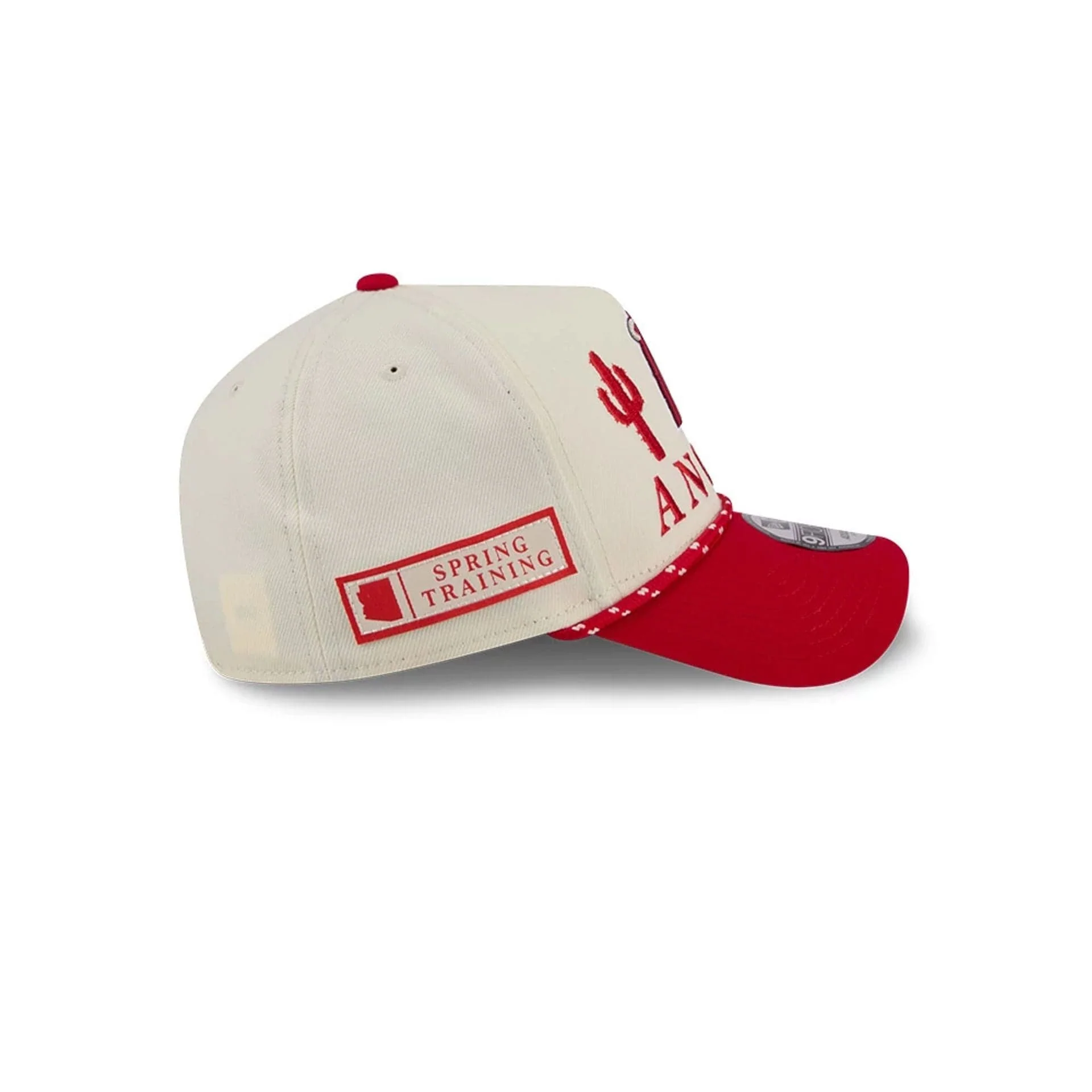 LA Angels MLB Rope Red 9FORTY A-Frame Adjustable Cap - Image 5