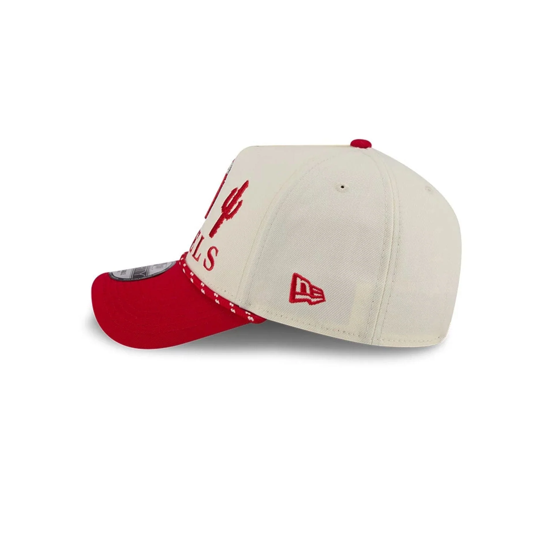 LA Angels MLB Rope Red 9FORTY A-Frame Adjustable Cap - Image 6