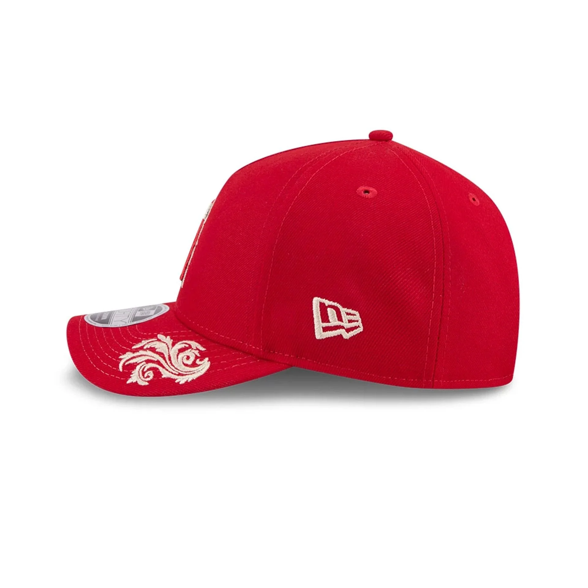 LA Angels MLB Script Red 9FORTY M-Crown A-Frame Adjustable Cap - Image 4