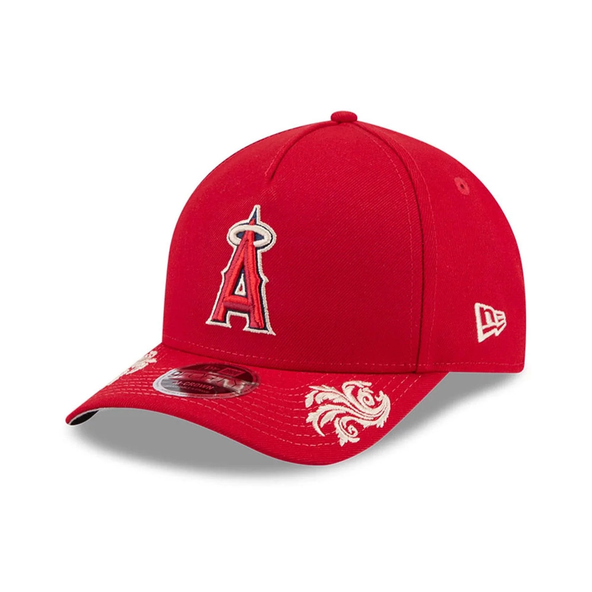 LA Angels MLB Script Red 9FORTY M-Crown A-Frame Adjustable Cap - Image 6