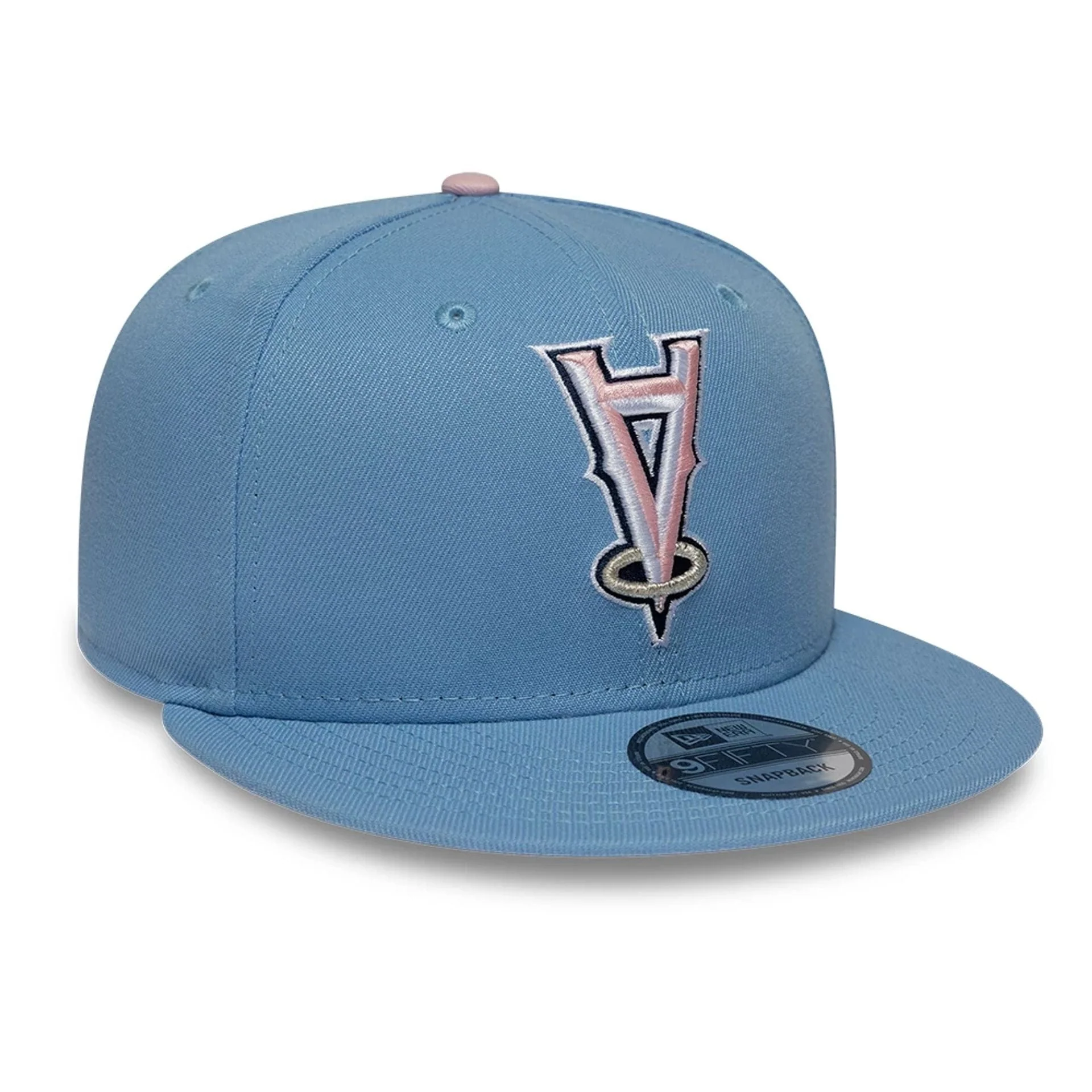 LA Angels MLB Upside Down Pastel Blue 9FIFTY Snapback Cap - Image 4