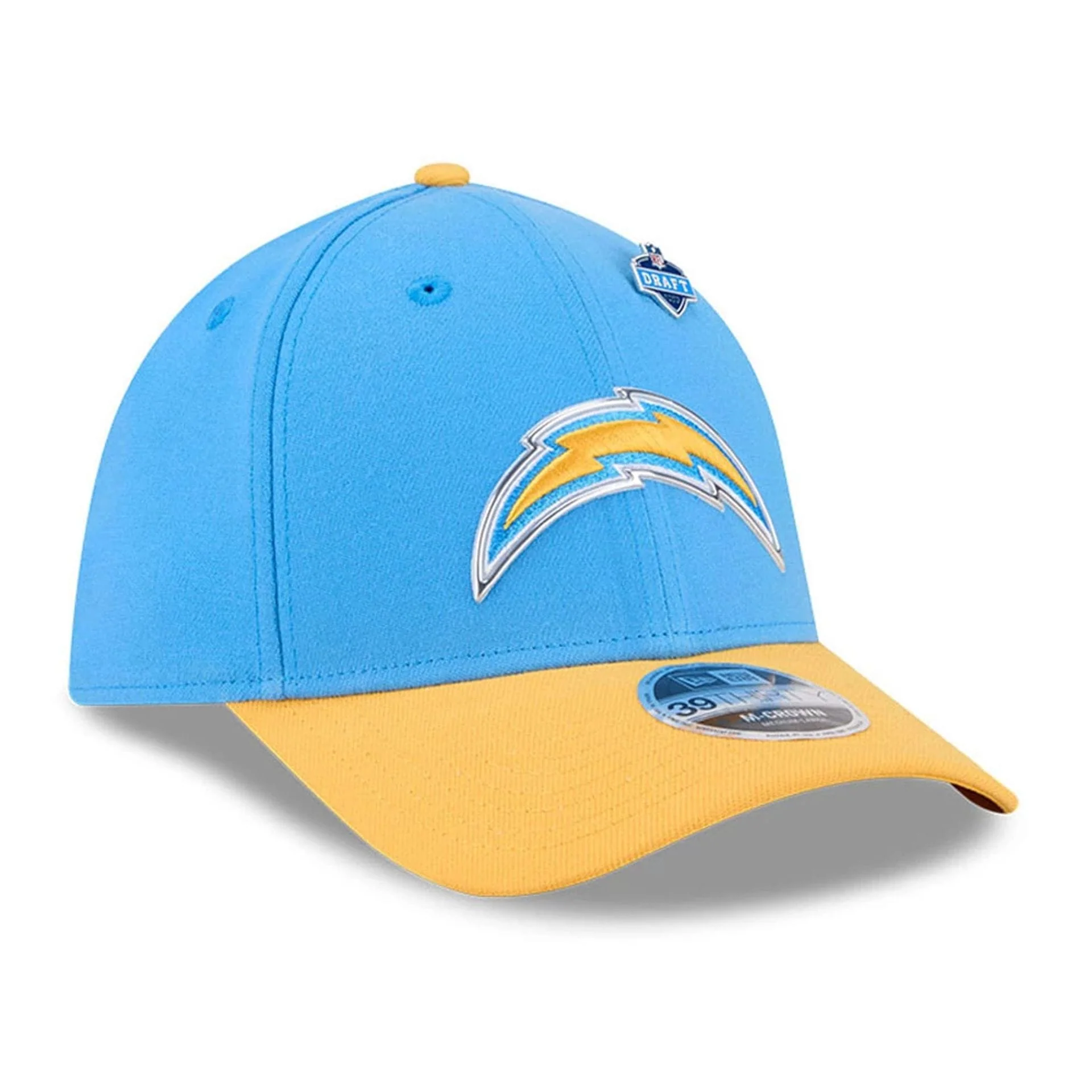 LA Chargers NFL Draft 2026 Blue 39THIRTY M-Crown Stretch Fit Cap - Image 3