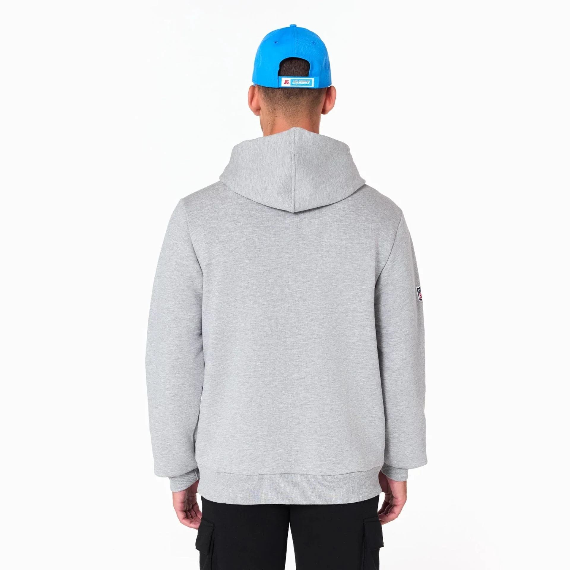 LA Chargers NFL Grey Pullover Hoodie - Image 6
