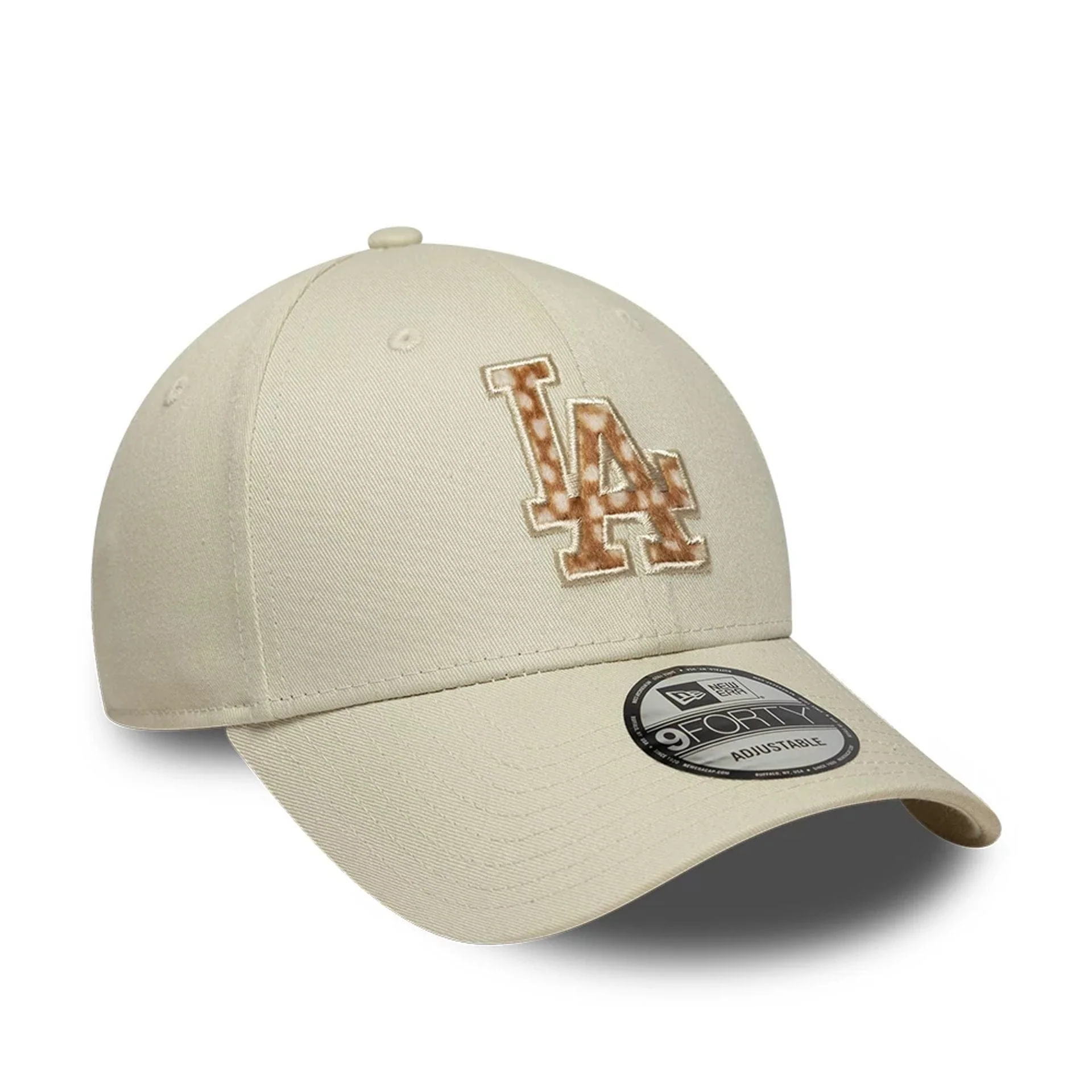 LA Dodgers Animal Print Cream 9FORTY Adjustable Cap - Image 3