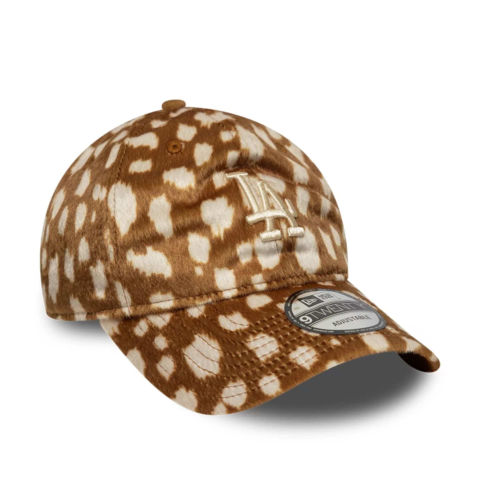 LA Dodgers Animal Print Dark Beige 9TWENTY Adjustable Cap - Image 3