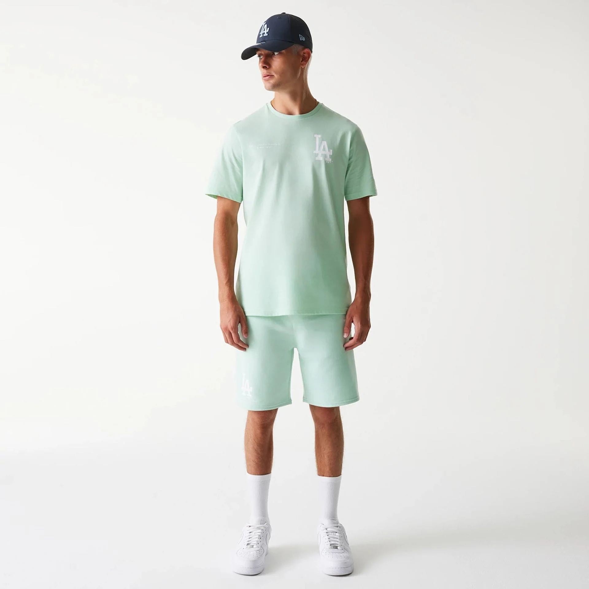 LA Dodgers MLB Arch Graphic Pastel Green T-Shirt - Image 8