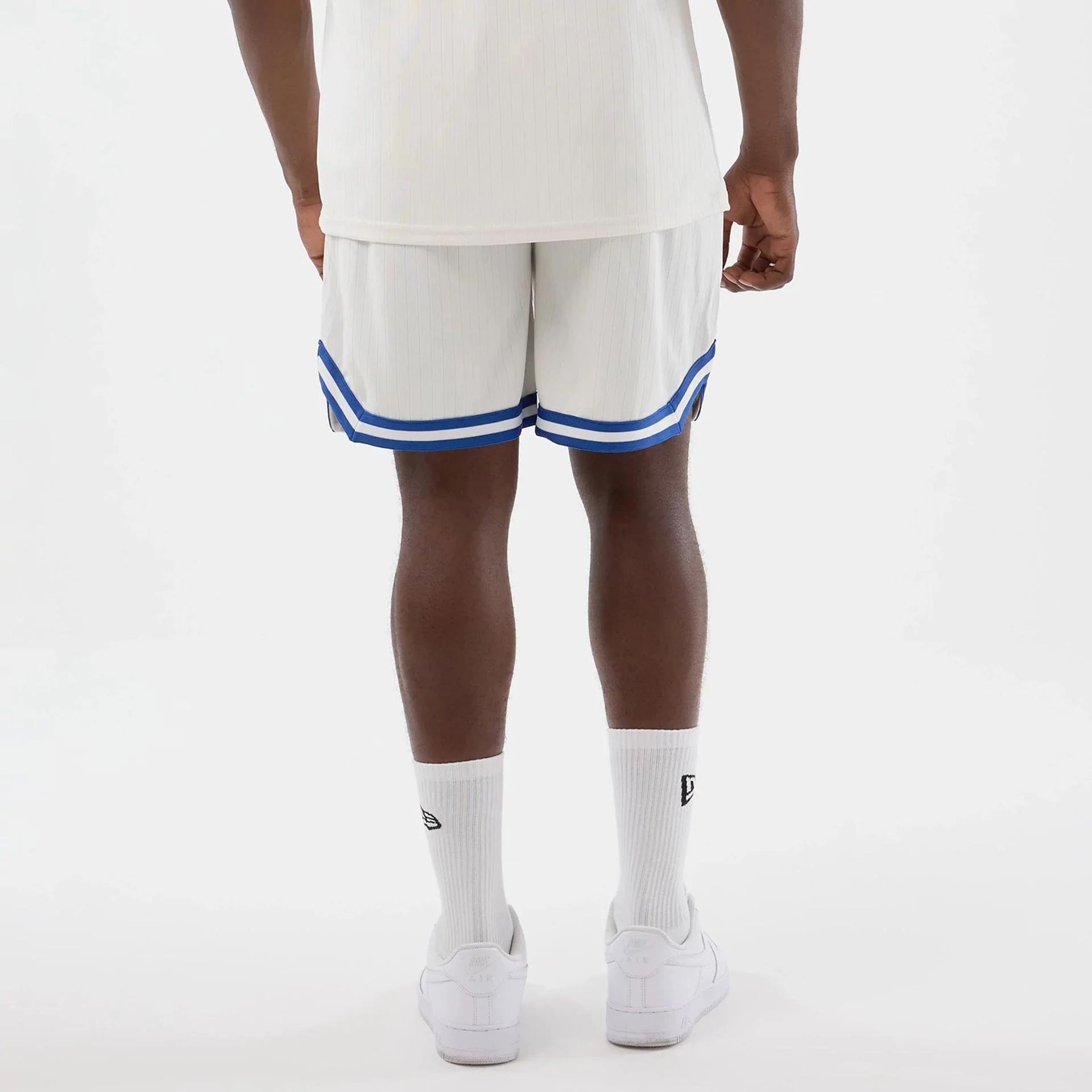 LA Dodgers MLB Arch Open White Oversized Shorts - Image 2