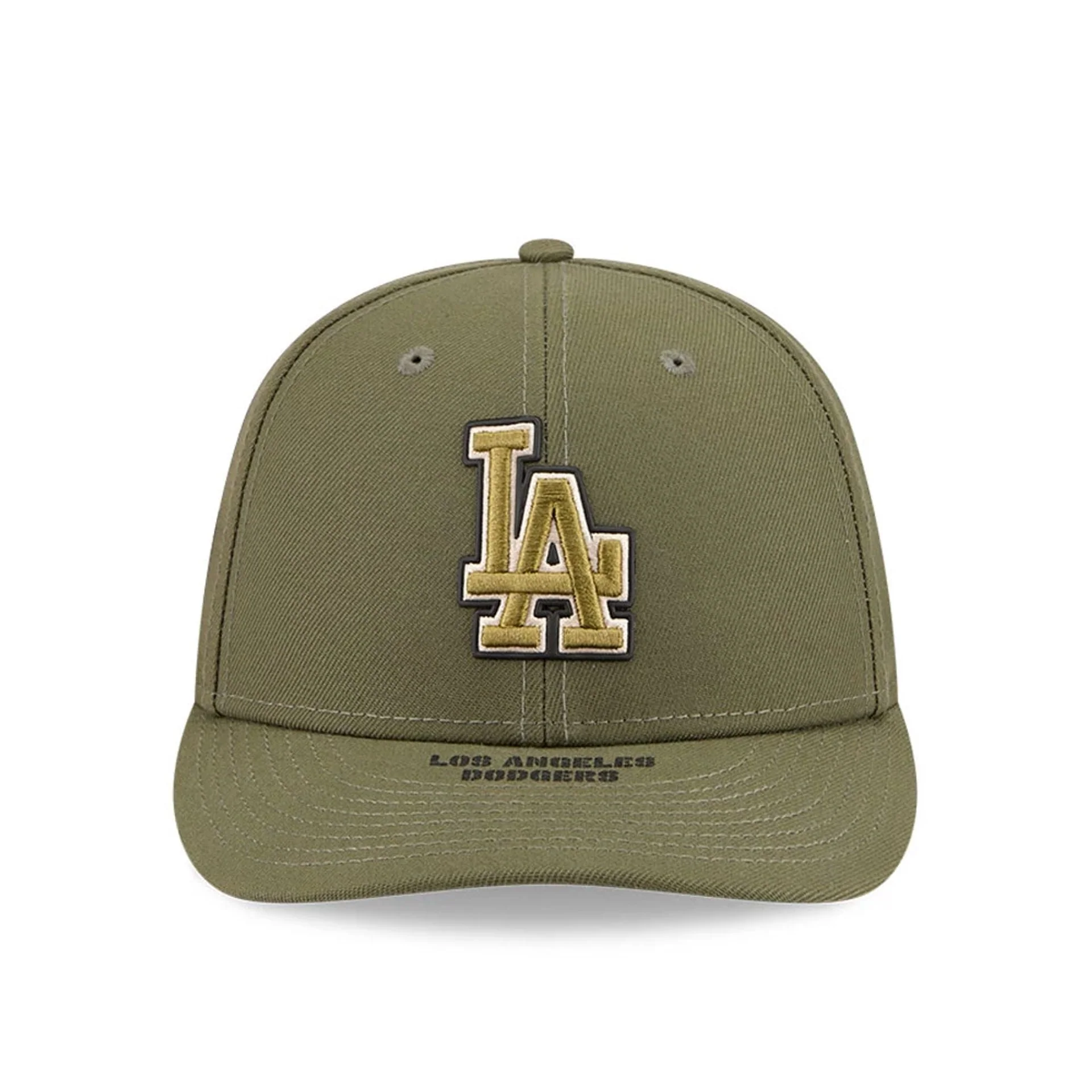 LA Dodgers MLB Armed Forces Day 2026 Green Low Profile 59FIFTY Fitted Cap - Image 3