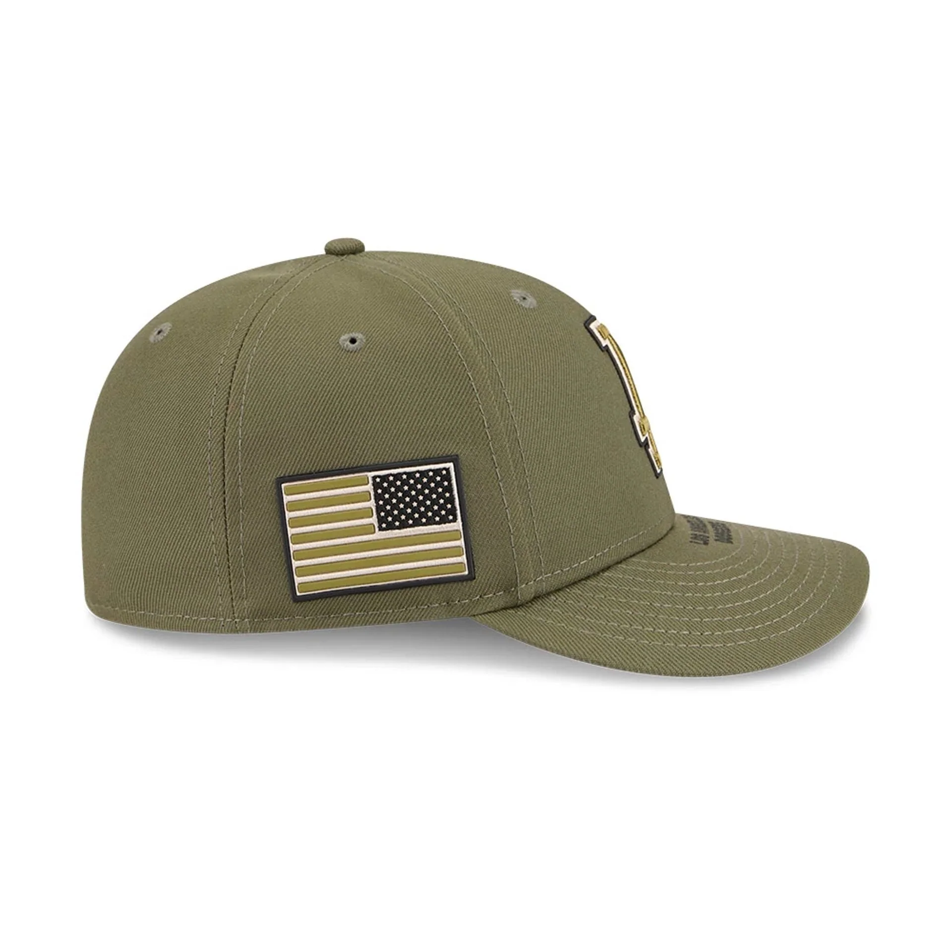 LA Dodgers MLB Armed Forces Day 2026 Green Low Profile 59FIFTY Fitted Cap - Image 5