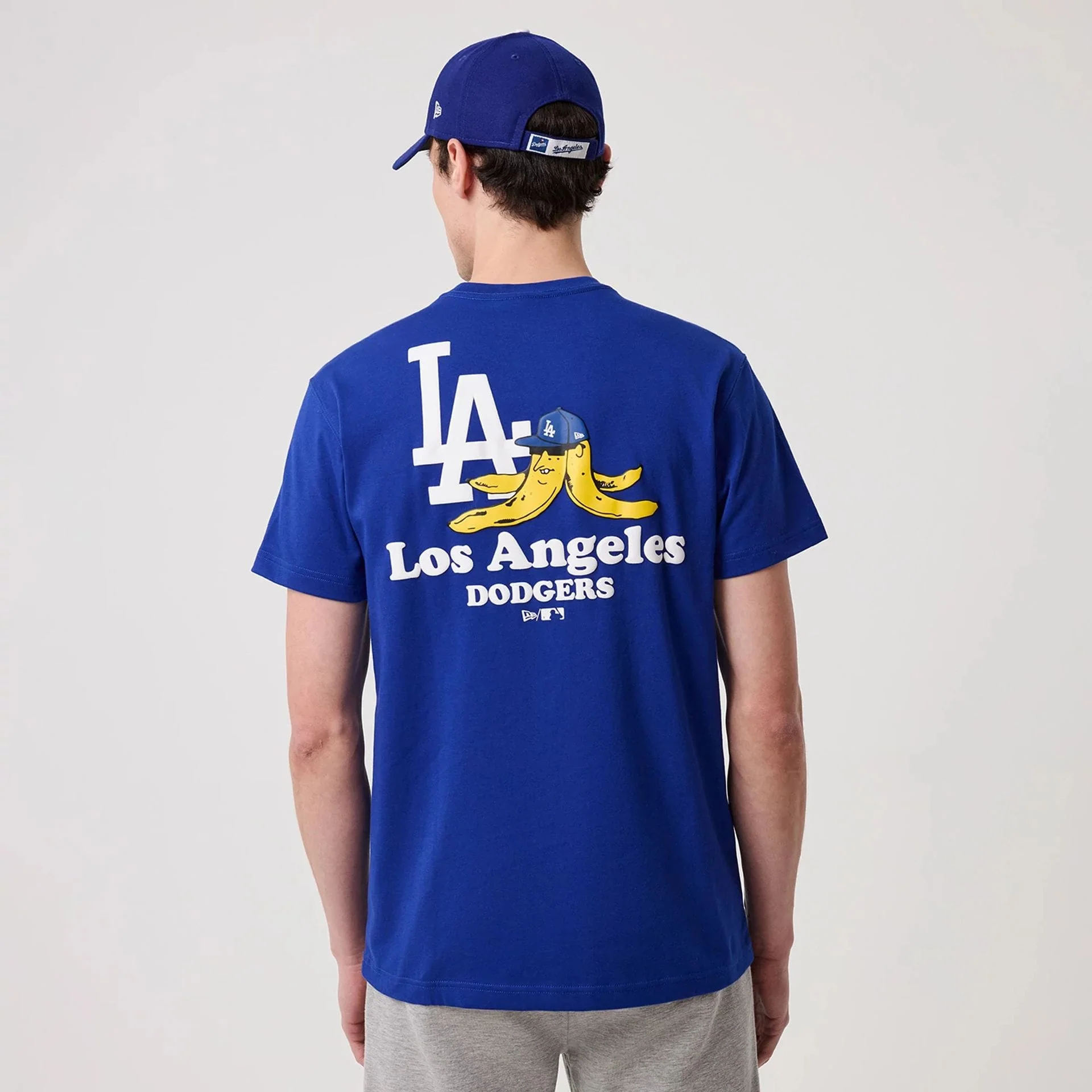 LA Dodgers MLB Banana Graphic Bright Blue T-Shirt - Image 2