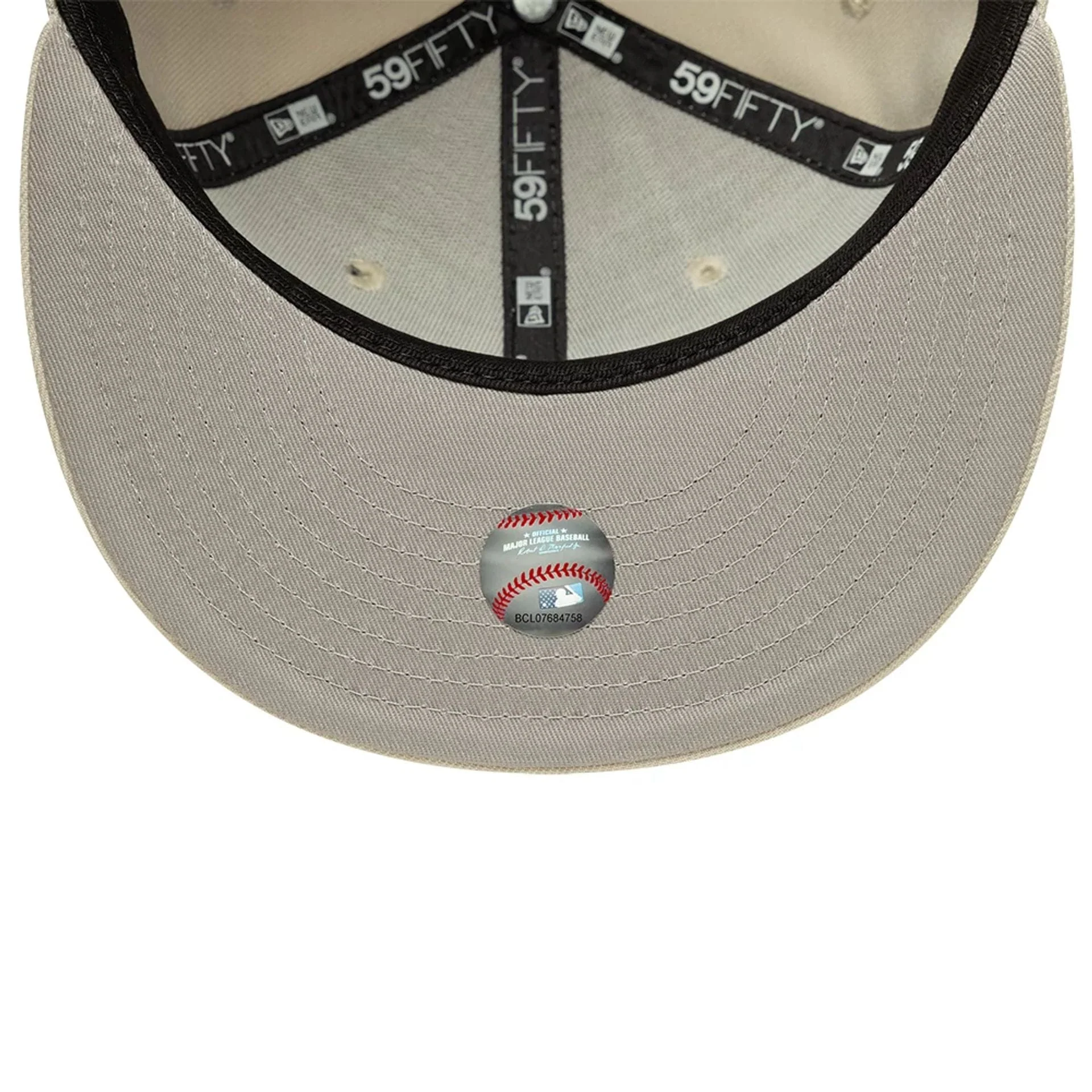 LA Dodgers MLB Beige 59FIFTY Fitted Cap - Image 2