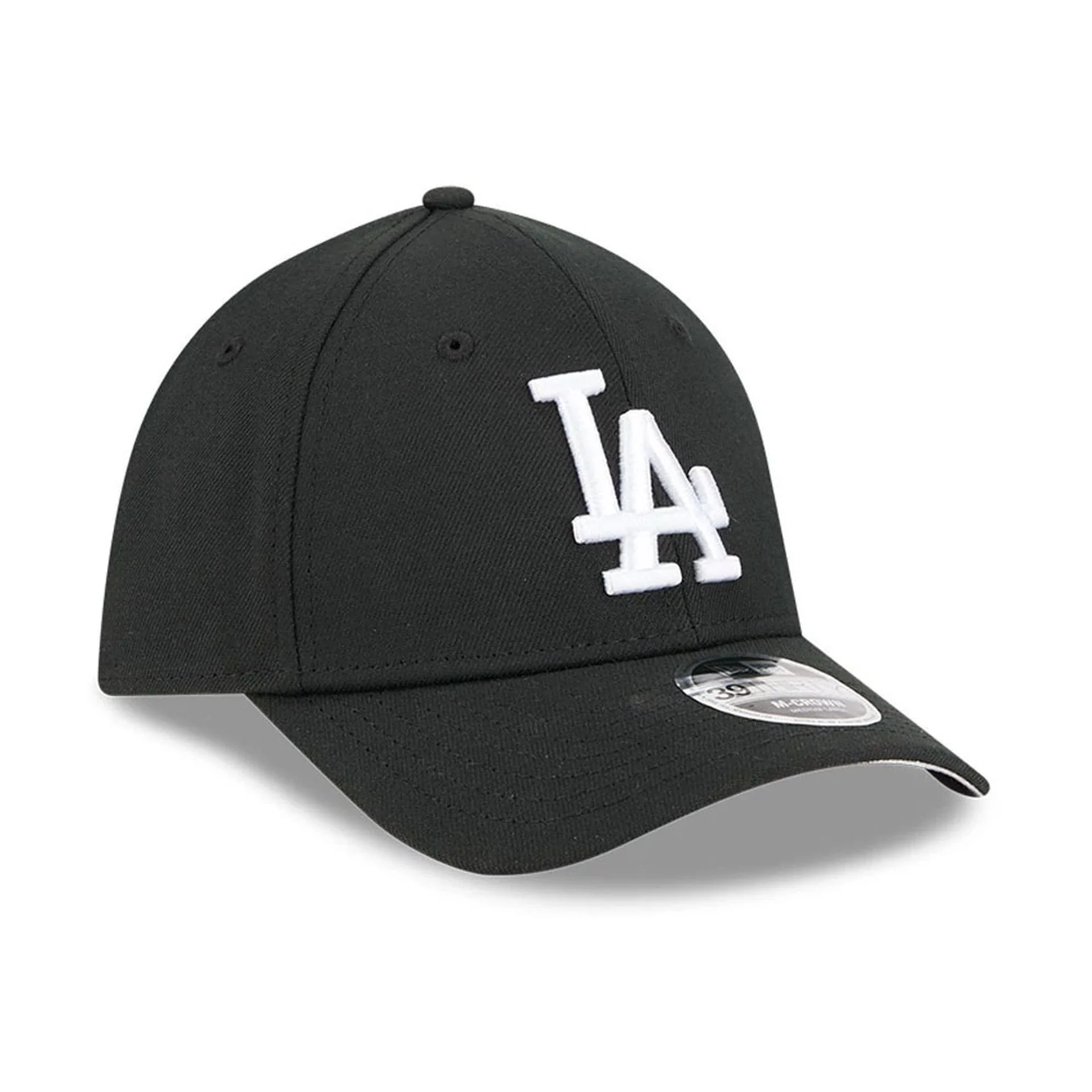 LA Dodgers MLB Black 39THIRTY M-Crown Stretch Fit Cap - Image 4