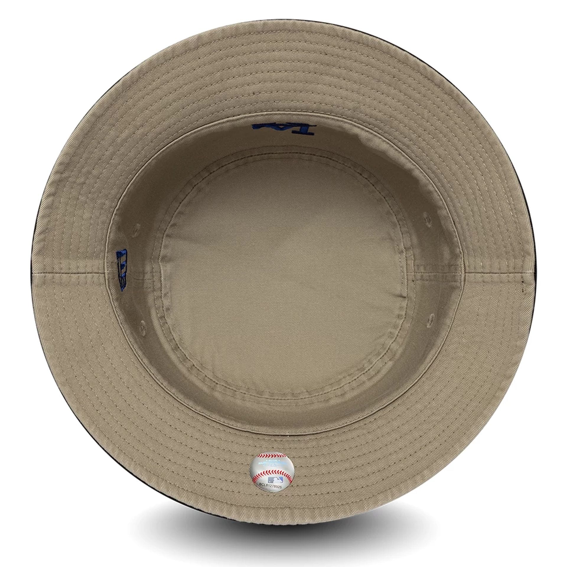 LA Dodgers MLB Black & Beige Reversible Bucket Hat - Image 7