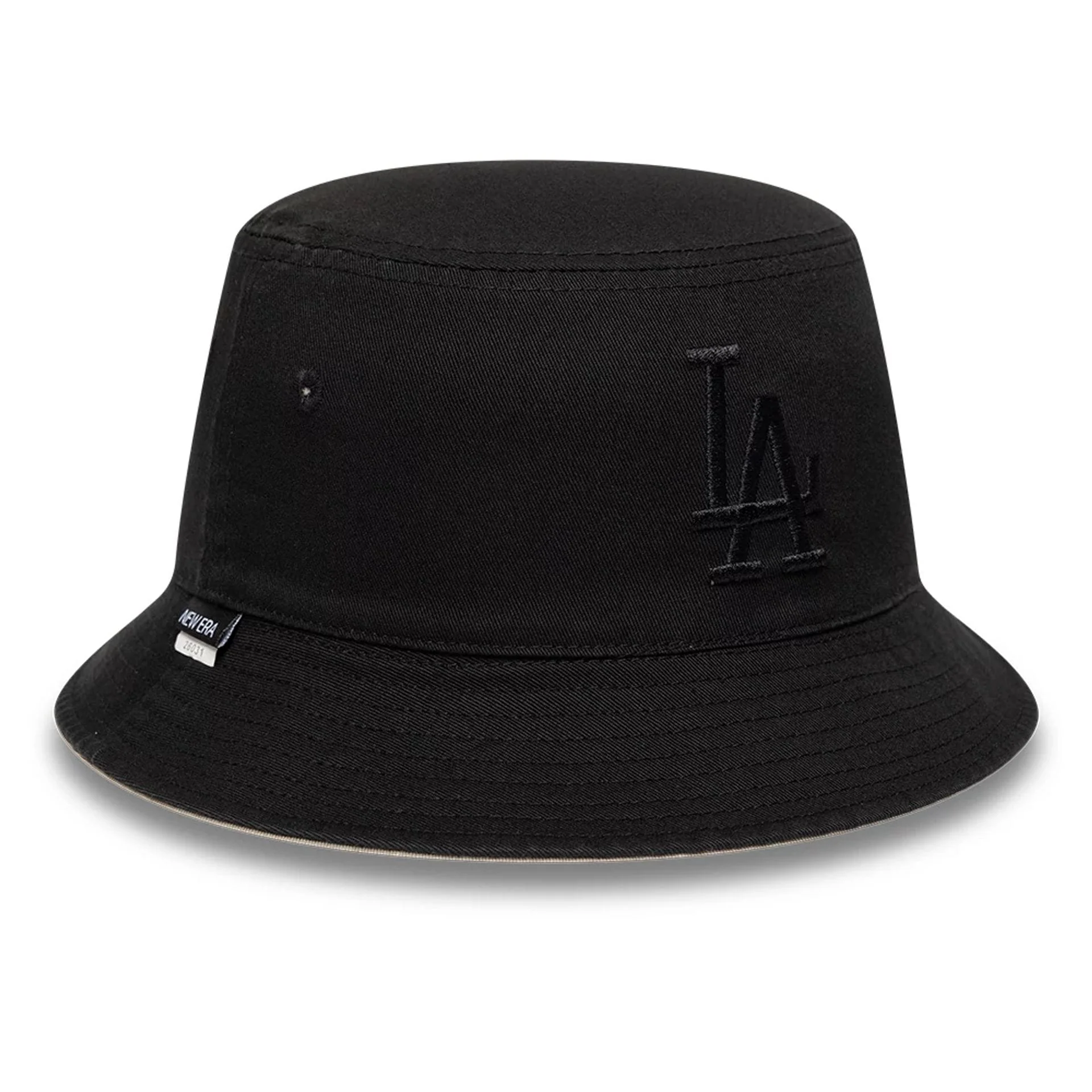 LA Dodgers MLB Black & Beige Reversible Bucket Hat - Image 8