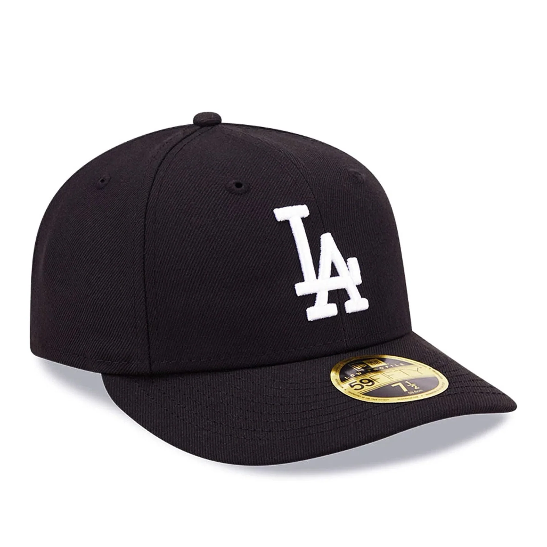 LA Dodgers MLB Black Low Profile 59FIFTY Fitted Cap - Image 4