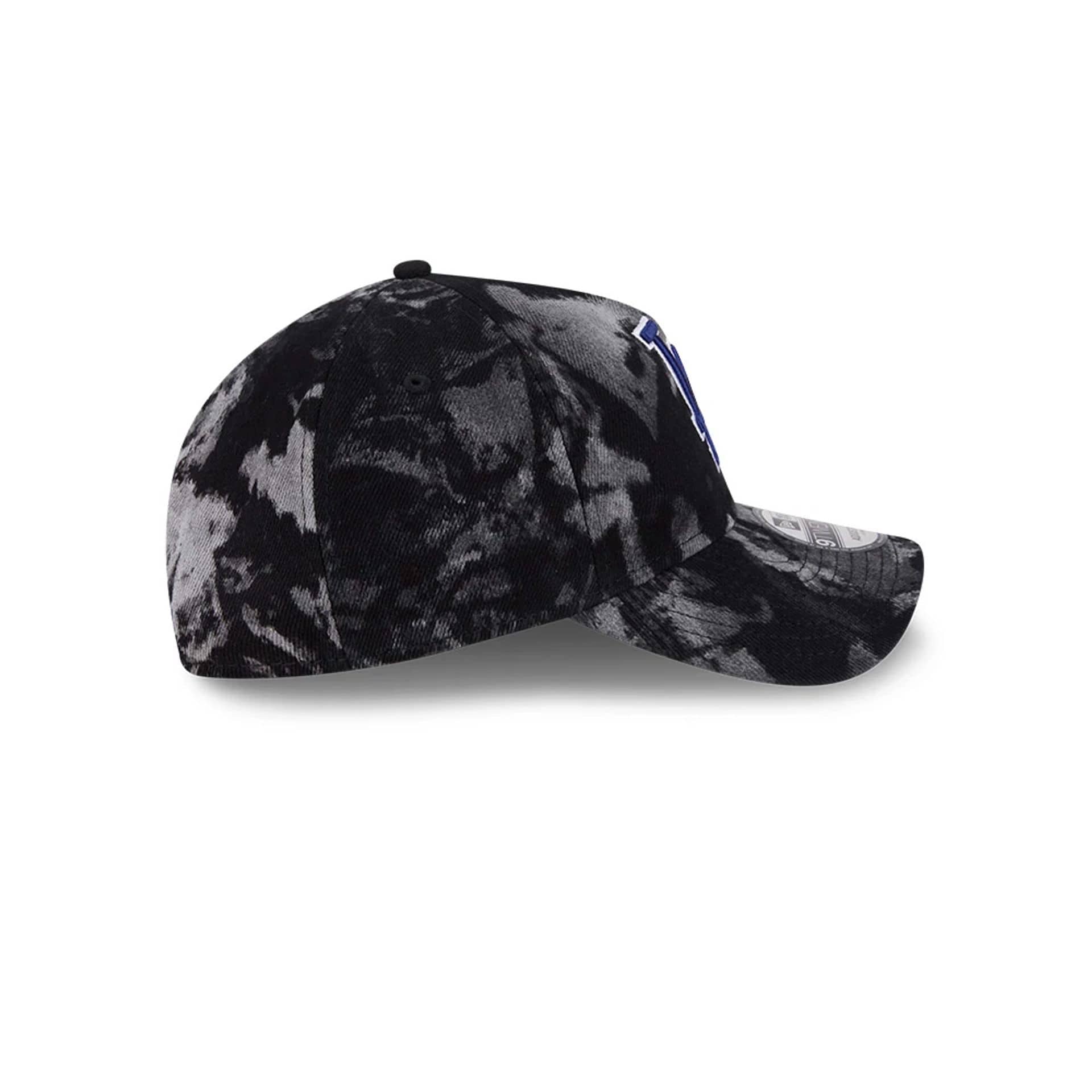 LA Dodgers MLB Bleached Denim Black 9TWENTY A-Frame Adjustable Cap - Image 5