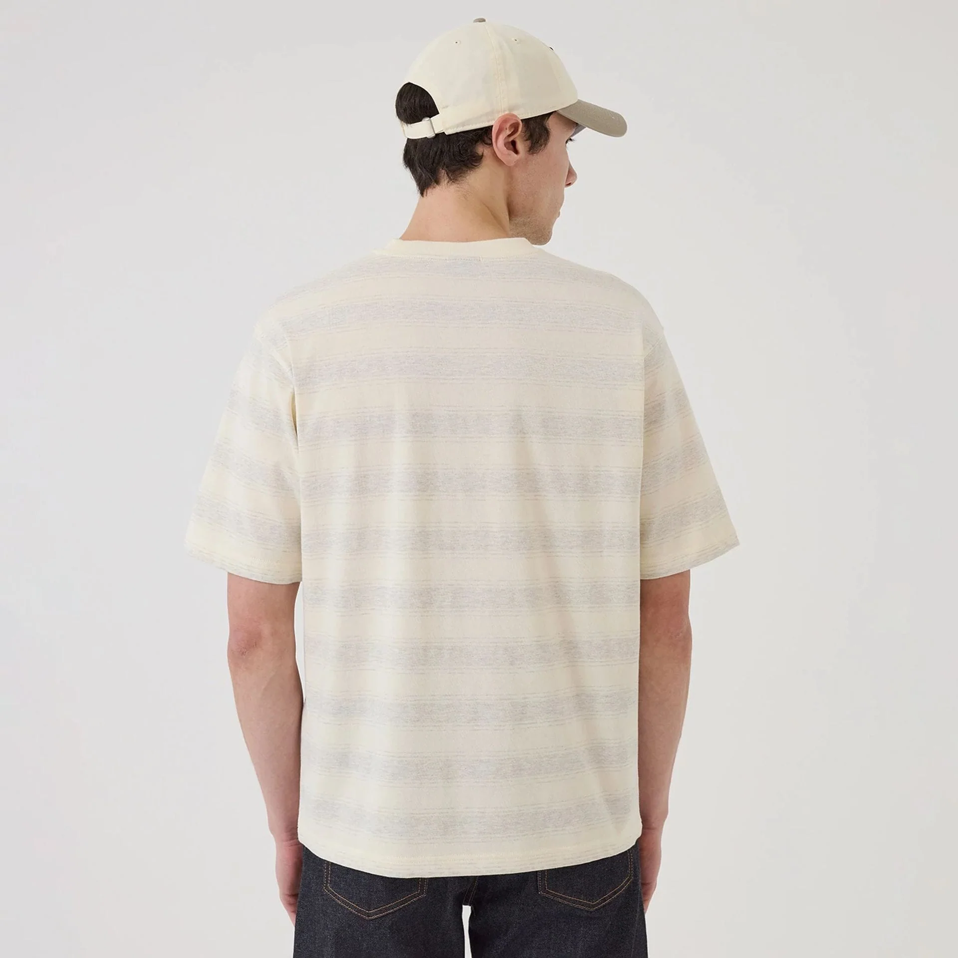 LA Dodgers MLB Border Cream Oversized T-Shirt - Image 2