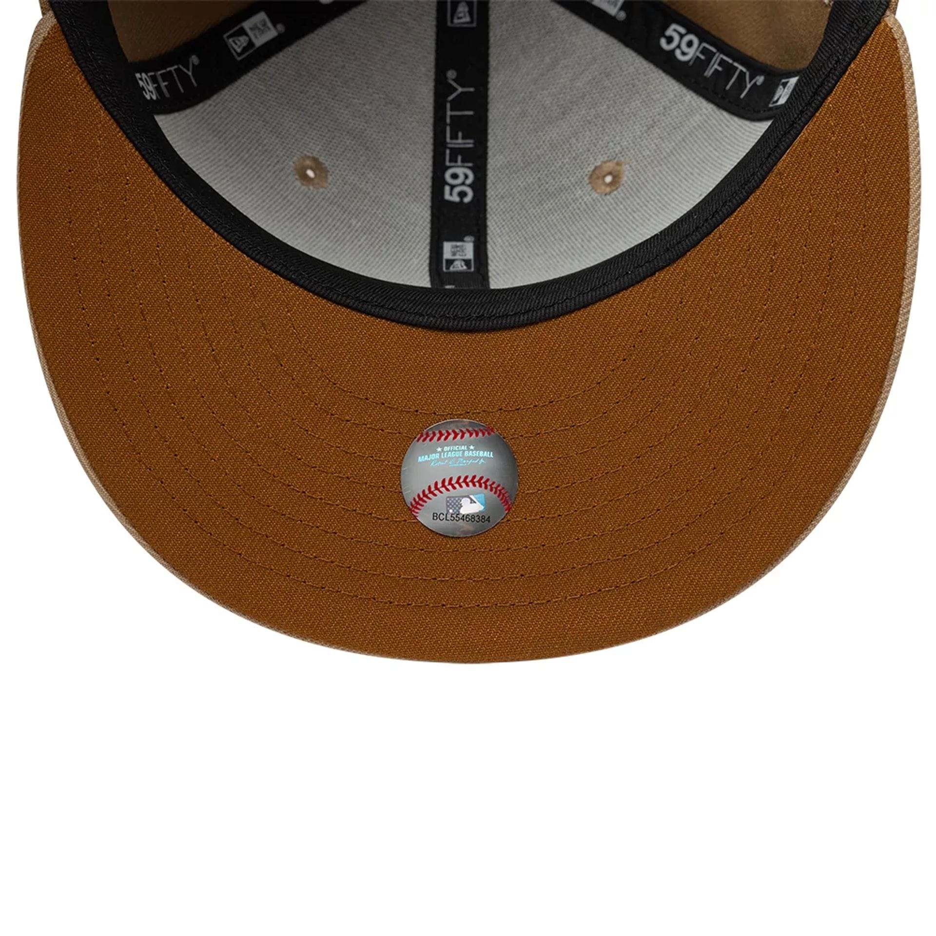 LA Dodgers MLB Camo Beige 59FIFTY Fitted Cap - Image 2