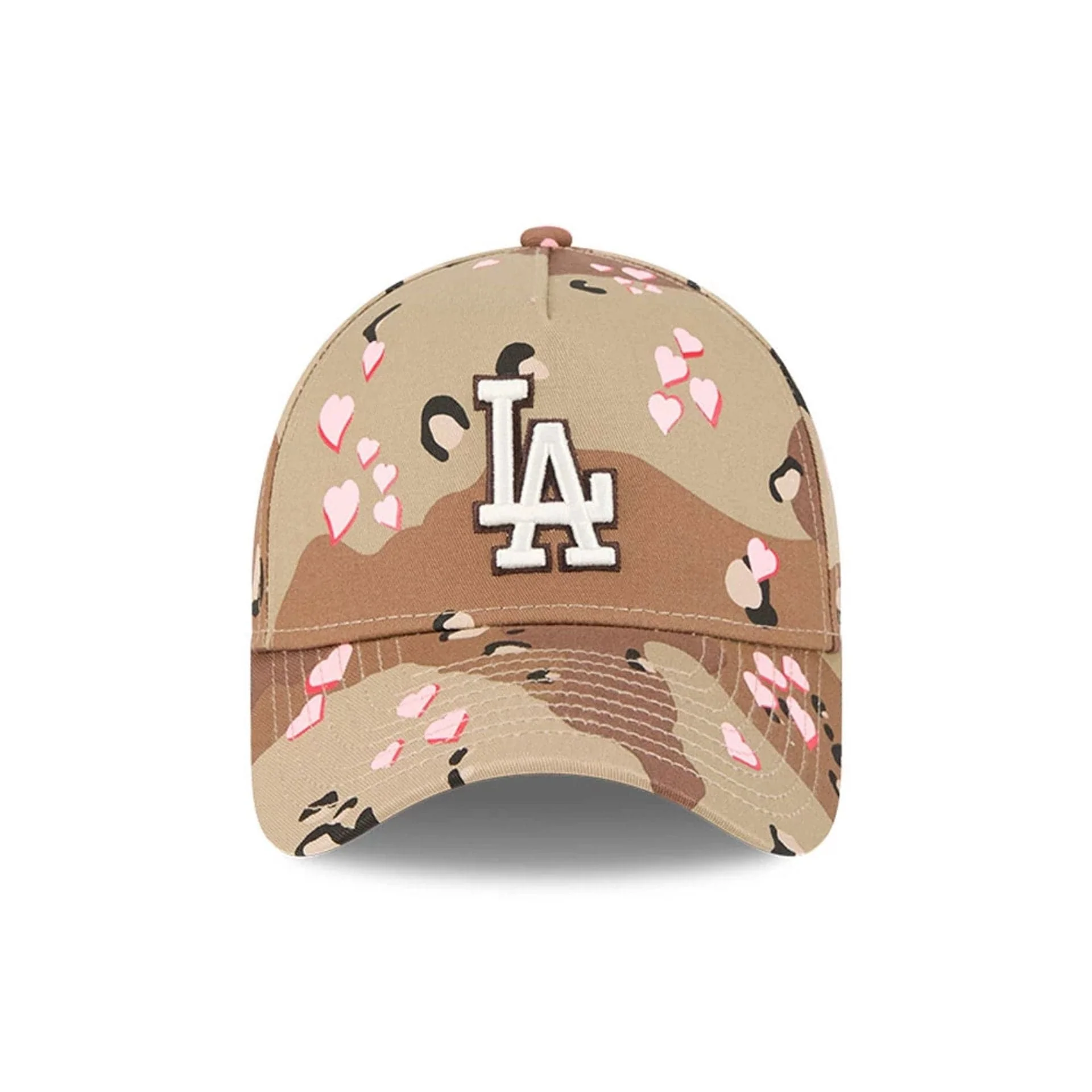 LA Dodgers MLB Camo Hearts Desert Camo 9FORTY A-Frame Adjustable Cap - Image 3