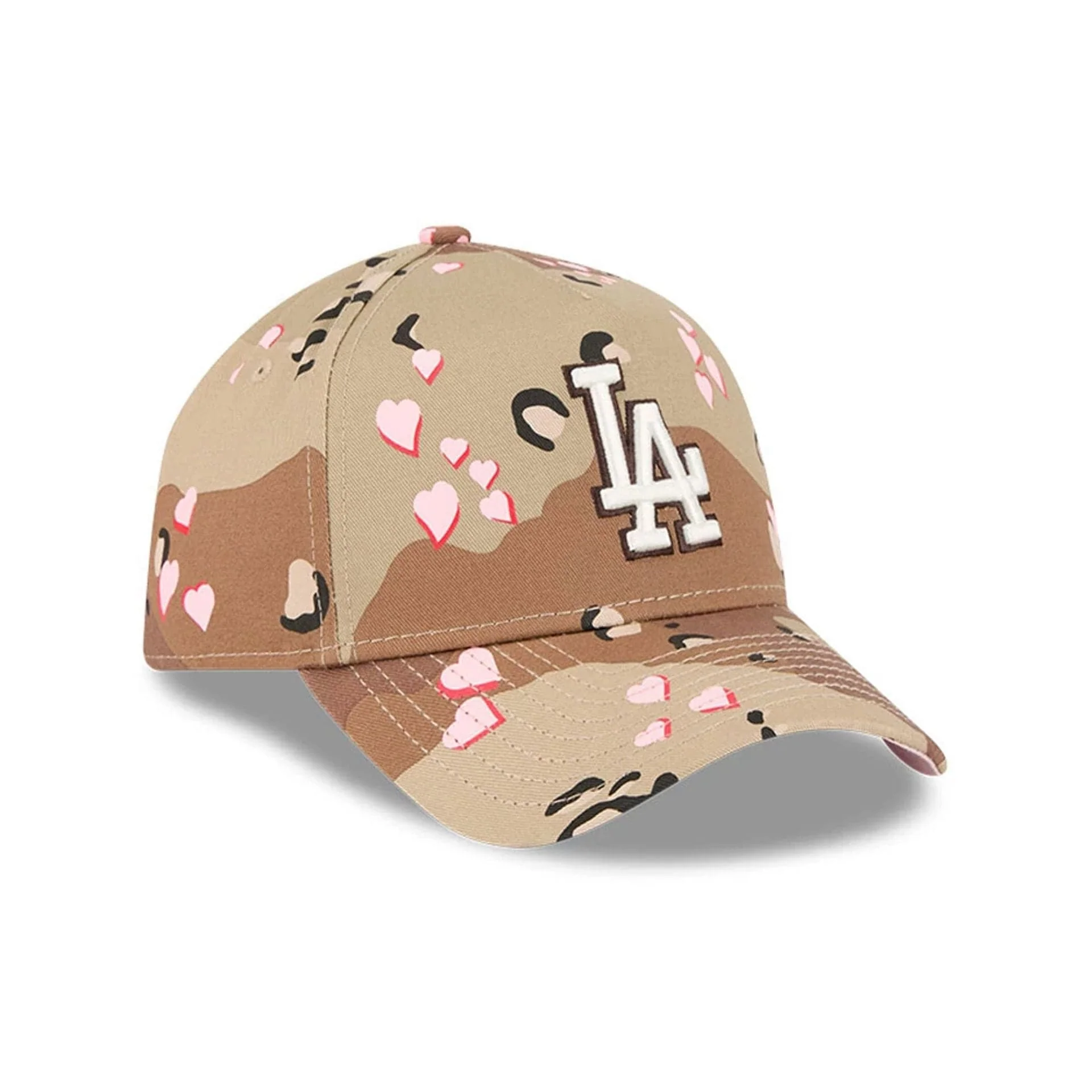 LA Dodgers MLB Camo Hearts Desert Camo 9FORTY A-Frame Adjustable Cap - Image 4
