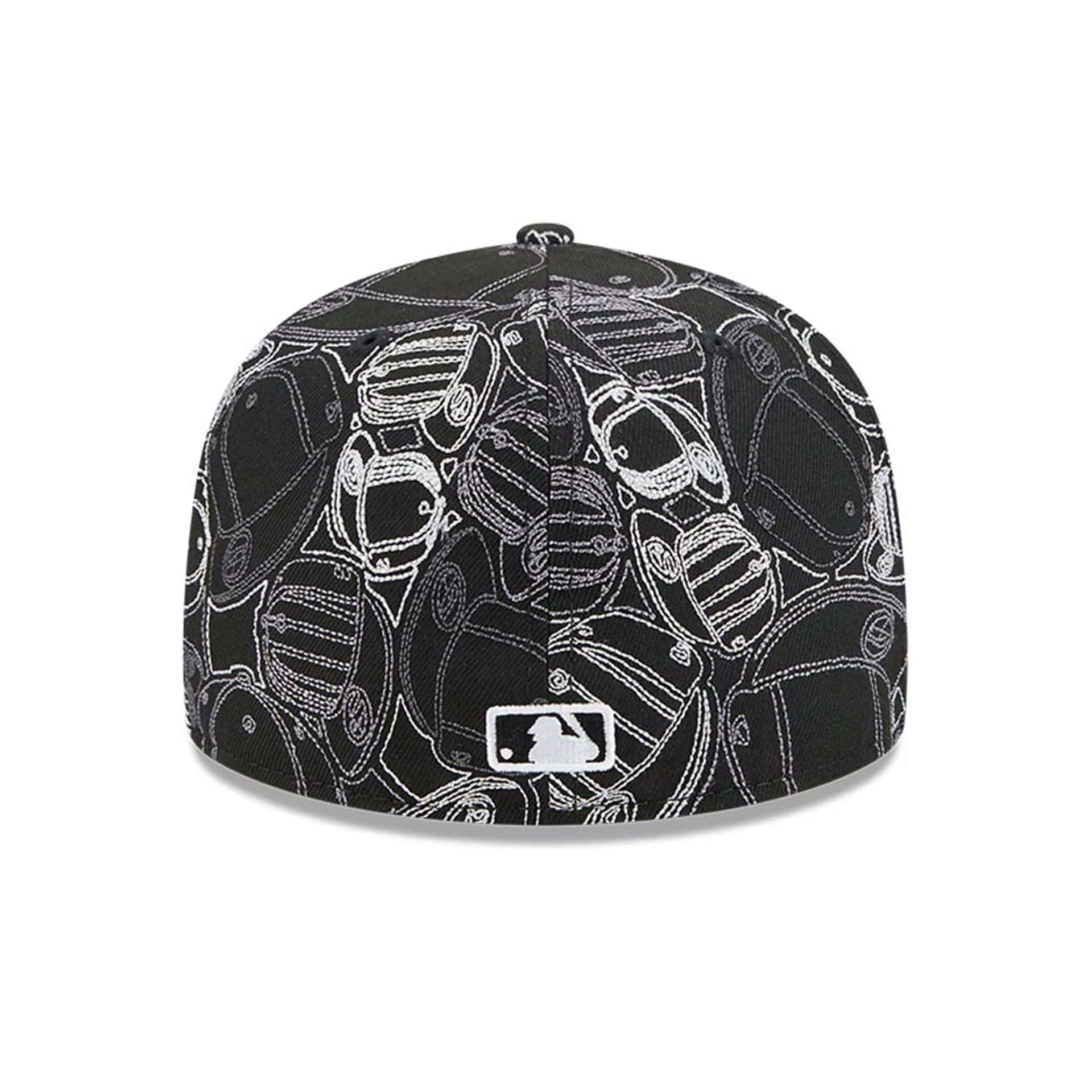 LA Dodgers MLB Cap Scramble Black 59FIFTY Fitted Cap - Image 5