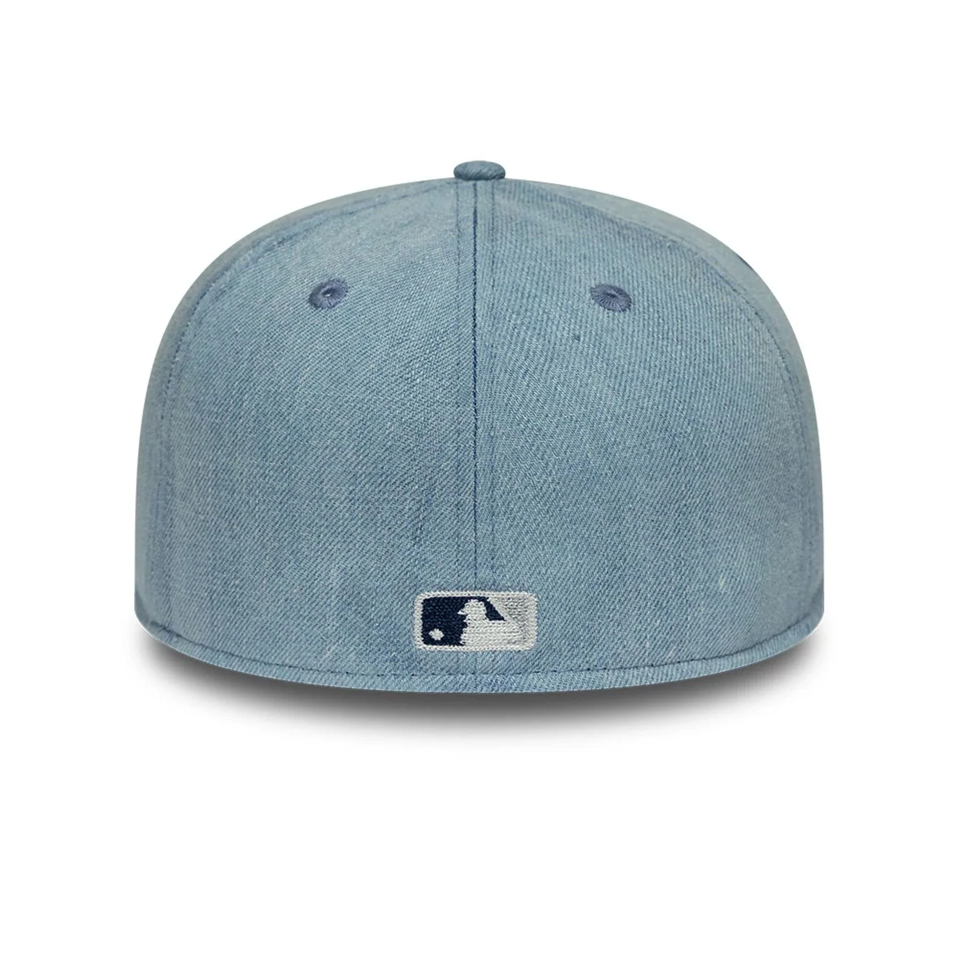 LA Dodgers MLB Chain Stitch Washed Denim Navy 59FIFTY Fitted Cap - Image 5