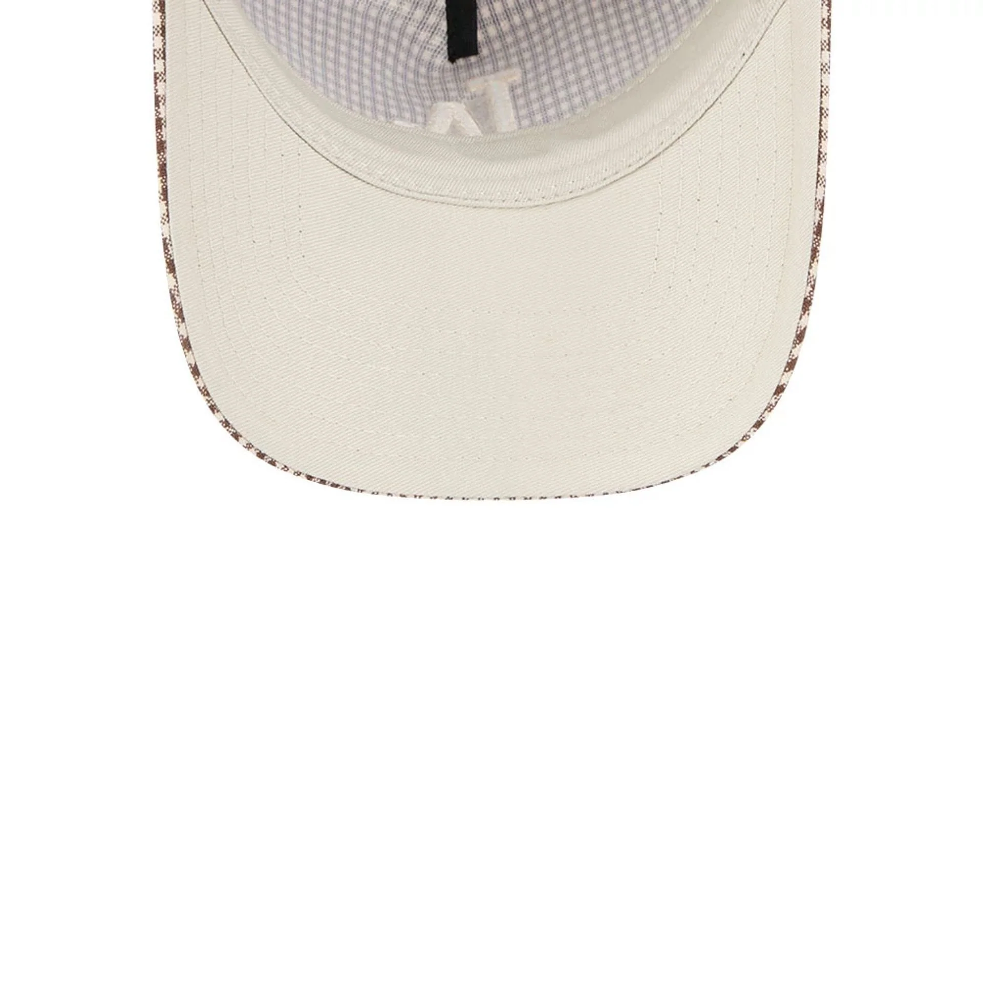 LA Dodgers MLB Check Open Brown 9TWENTY A-Frame Adjustable Cap - Image 2