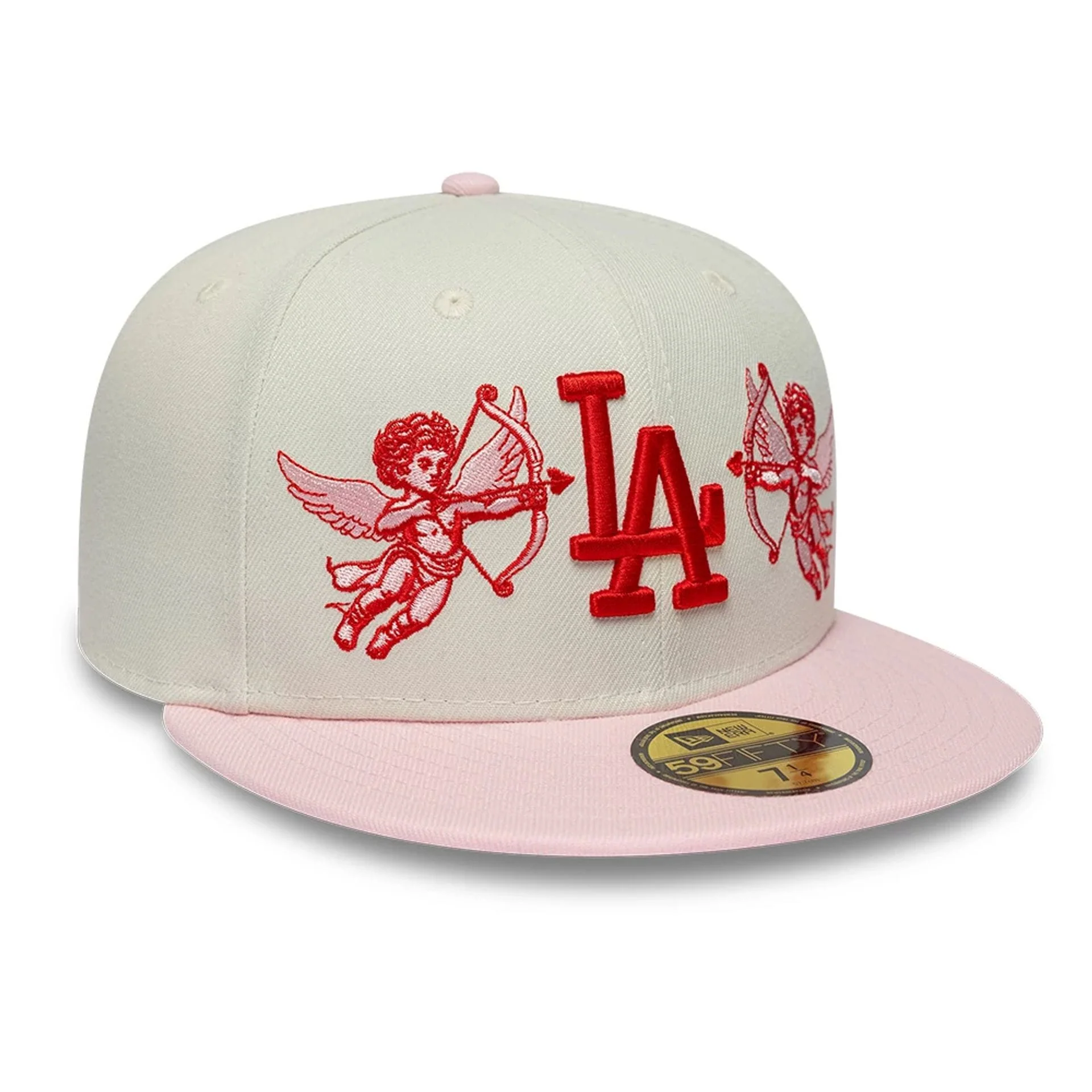 LA Dodgers MLB Cherub Light Beige 59FIFTY Fitted Cap - Image 3