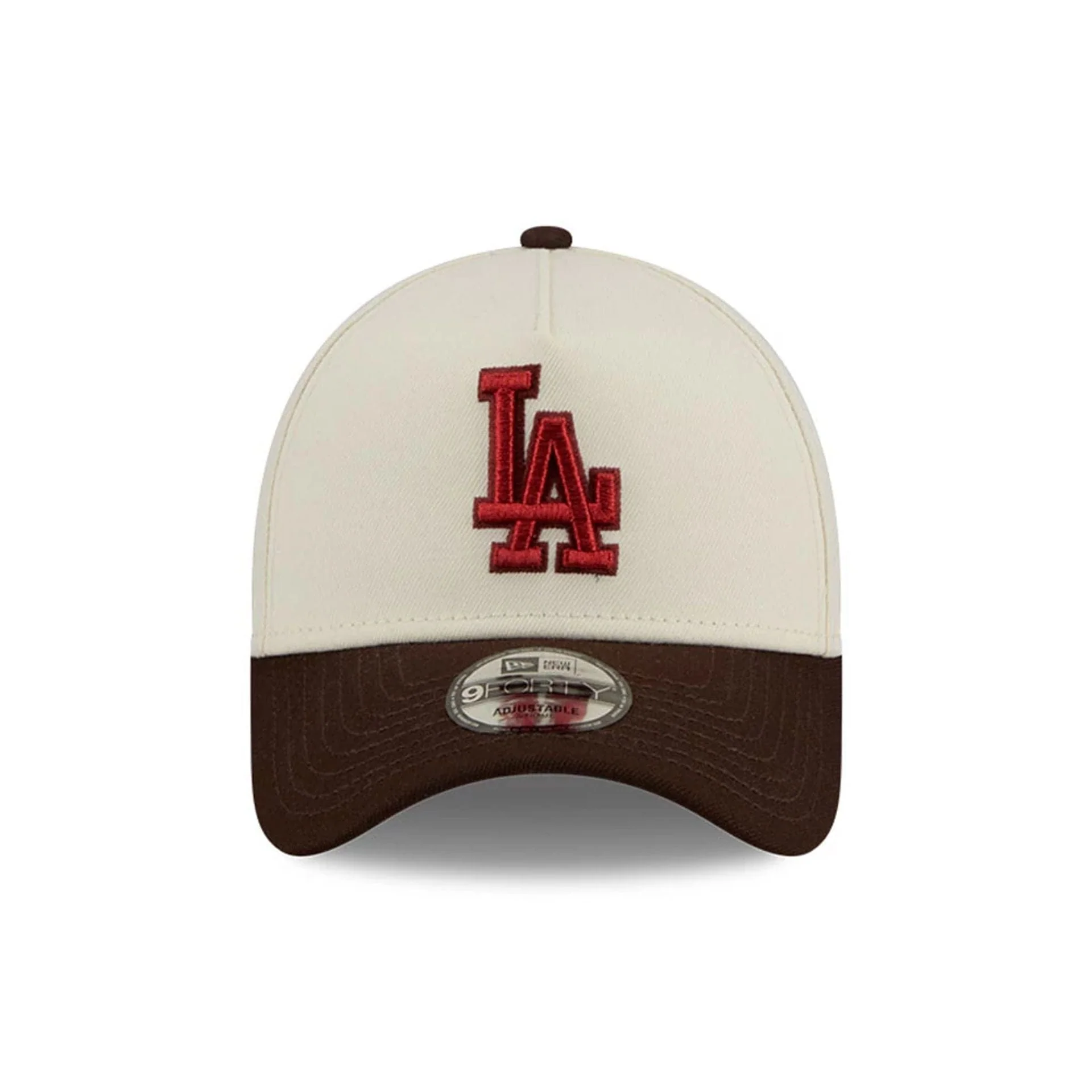 LA Dodgers MLB City Script Cream 9FORTY A-Frame Adjustable Cap - Image 3