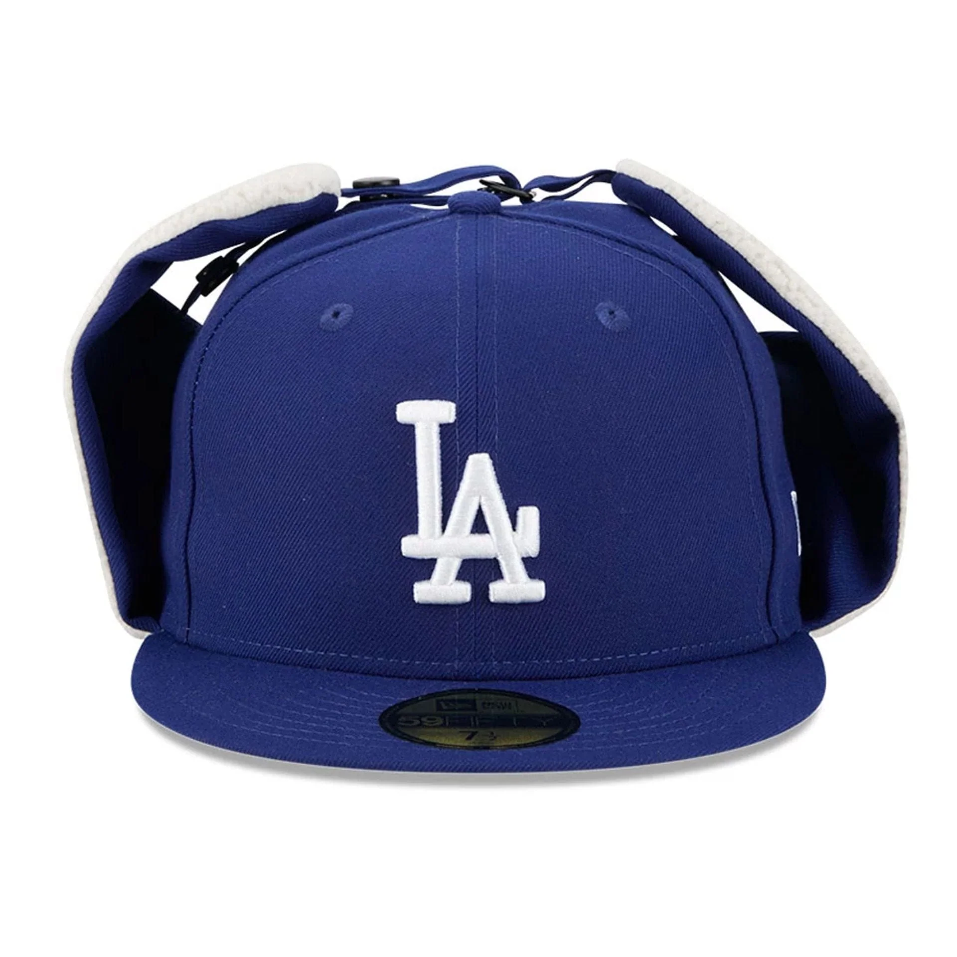 LA Dodgers MLB Classic Dark Blue Dogear 59FIFTY Fitted Cap - Image 4