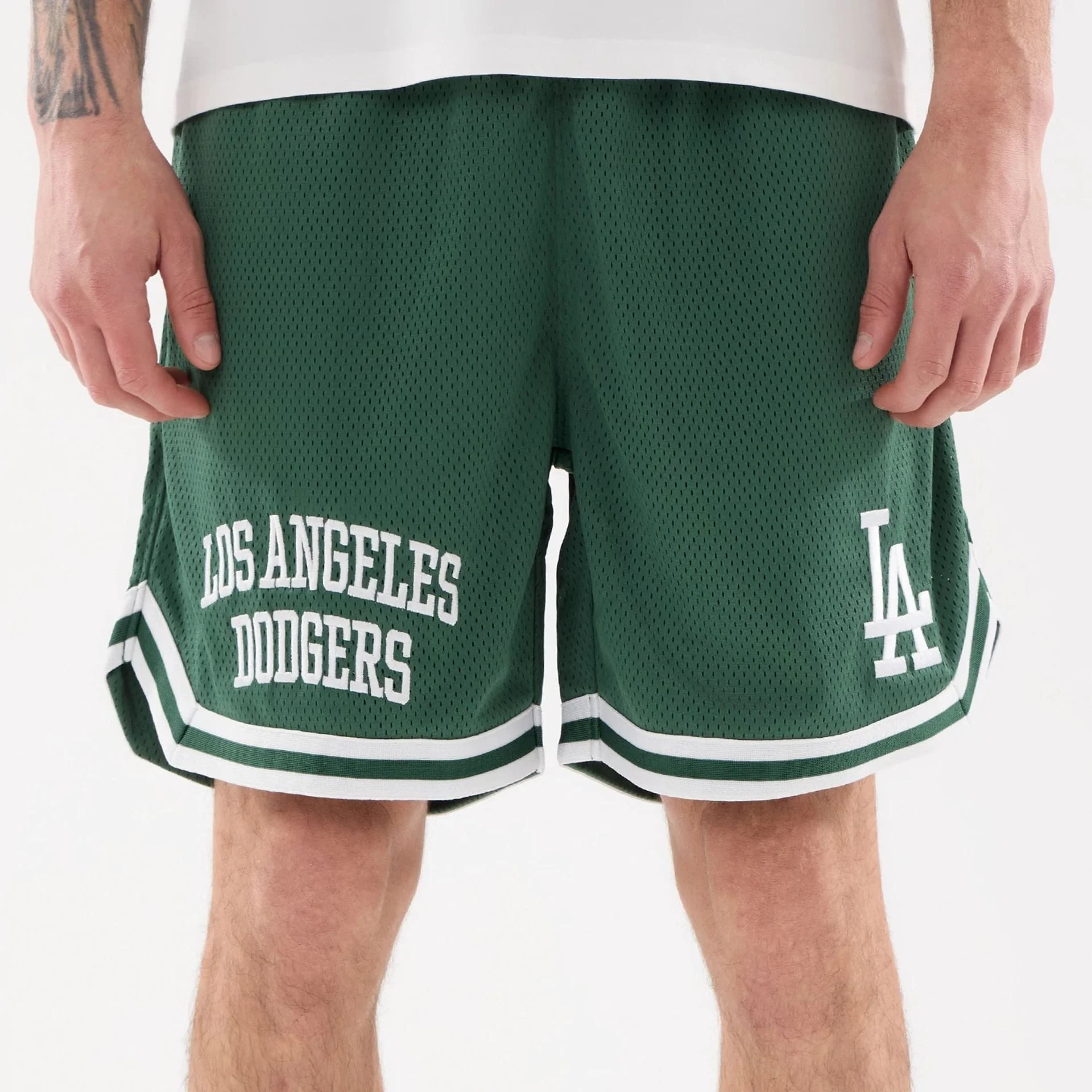 LA Dodgers MLB Comfort Dark Green Oversized Shorts - Image 3
