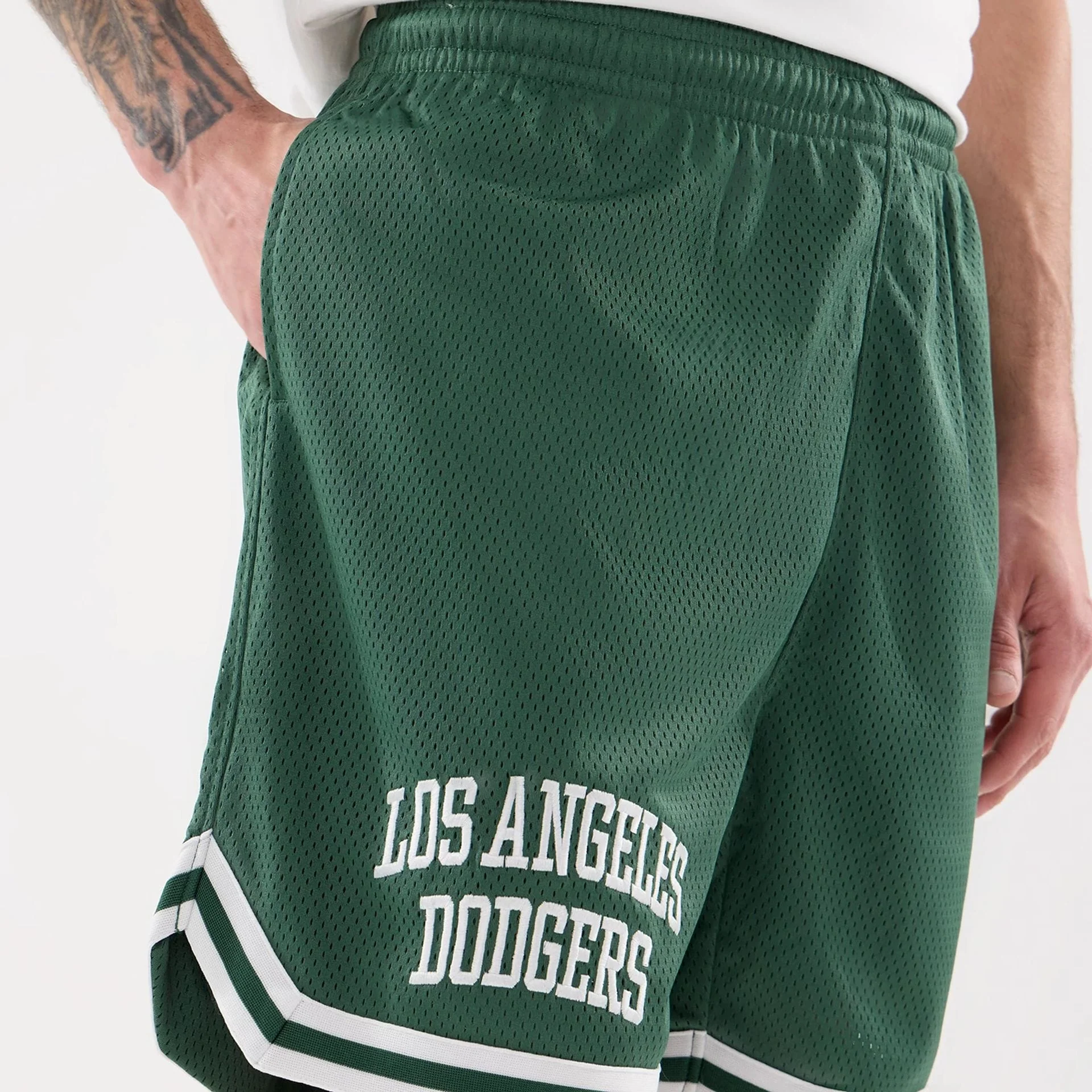 LA Dodgers MLB Comfort Dark Green Oversized Shorts - Image 4