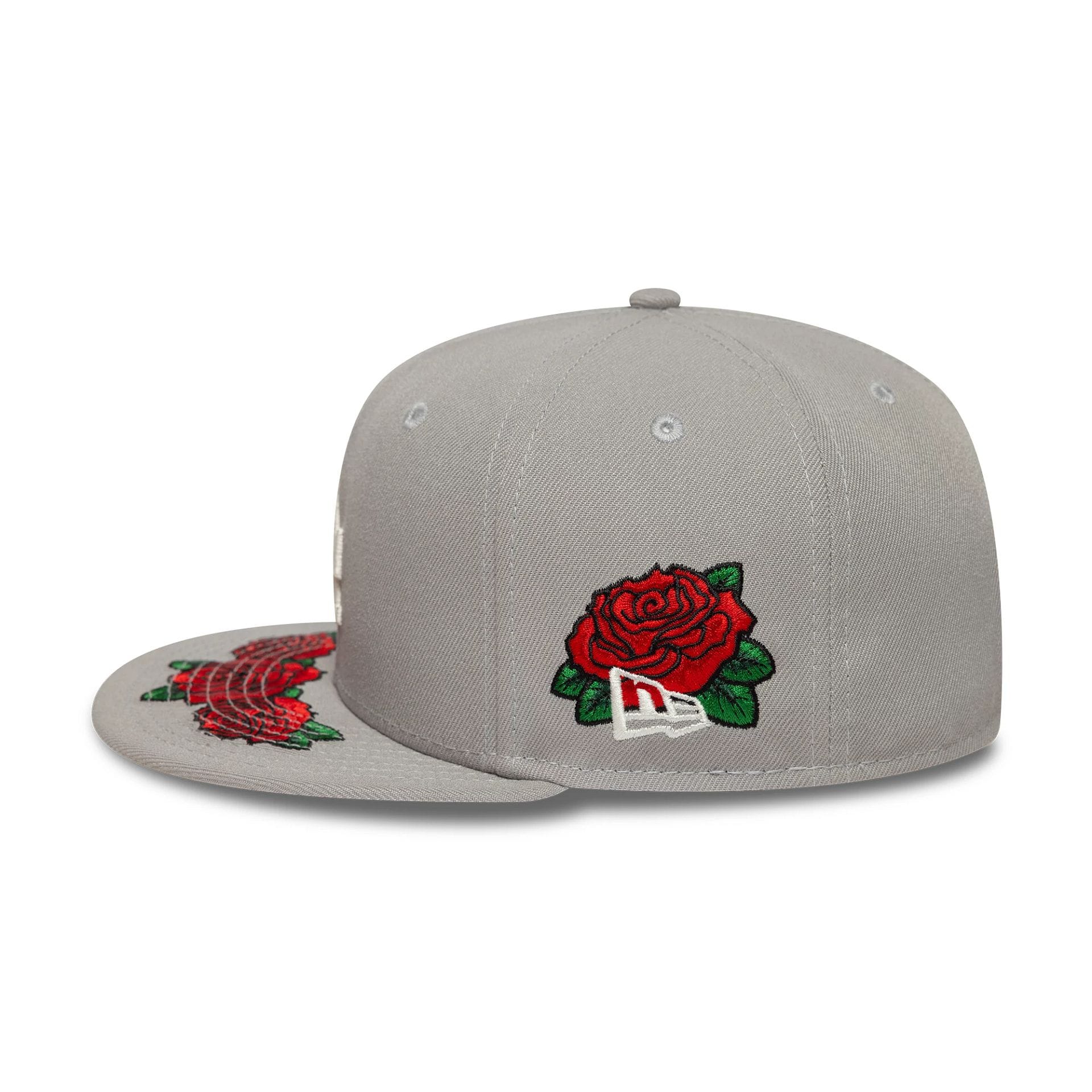 LA Dodgers MLB Cooperstown Floral Grey 59FIFTY Fitted Cap - Image 5