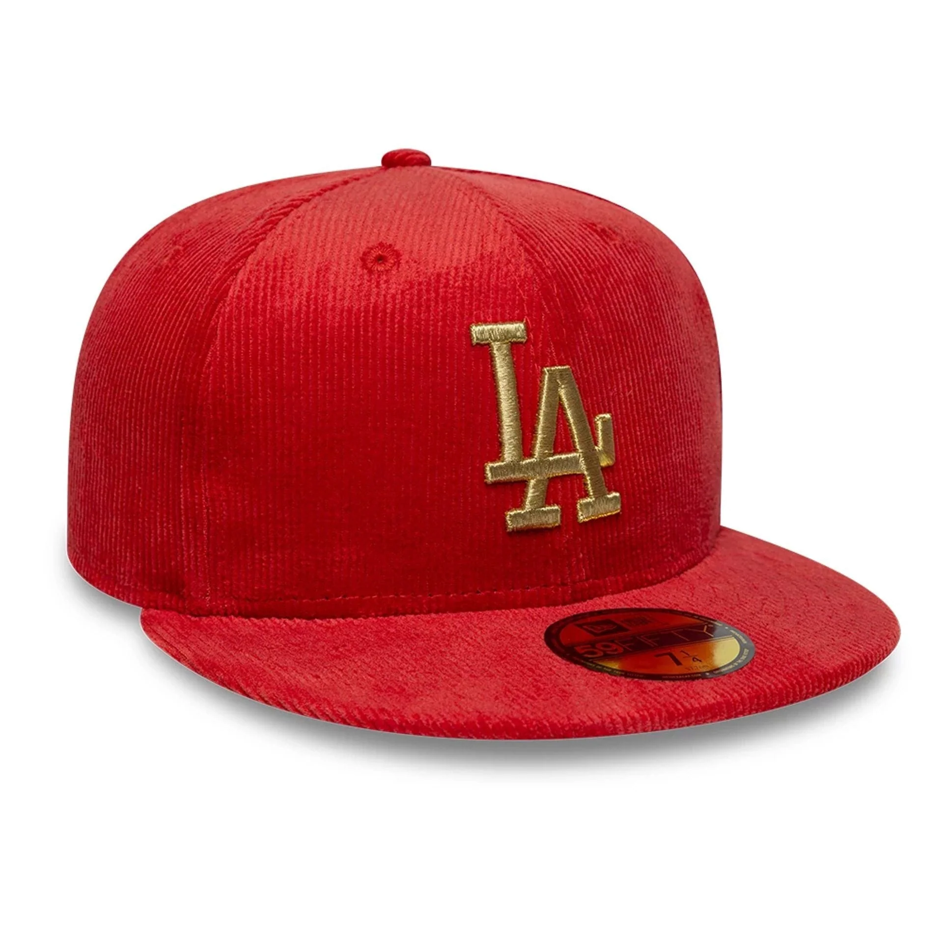 LA Dodgers MLB Cord Red 59FIFTY Fitted Cap - Image 3