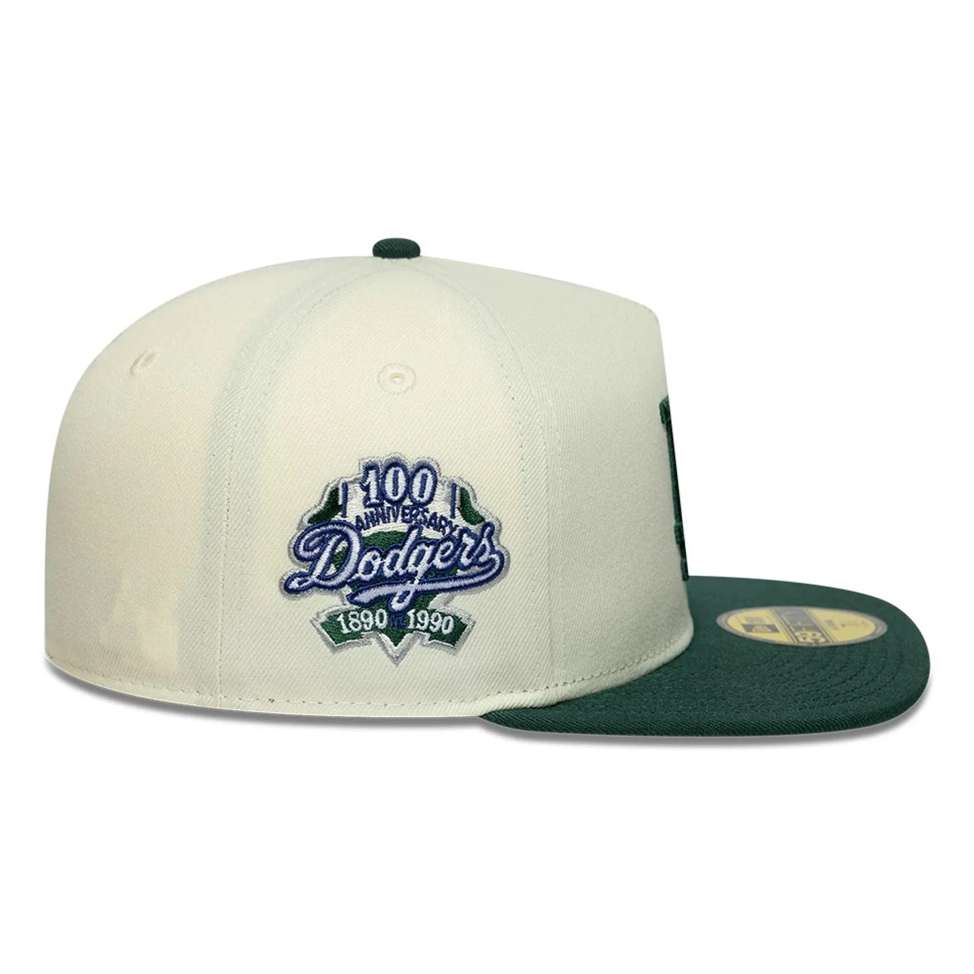 LA Dodgers MLB Cream 59FIFTY A-Frame Fitted Cap - Image 5