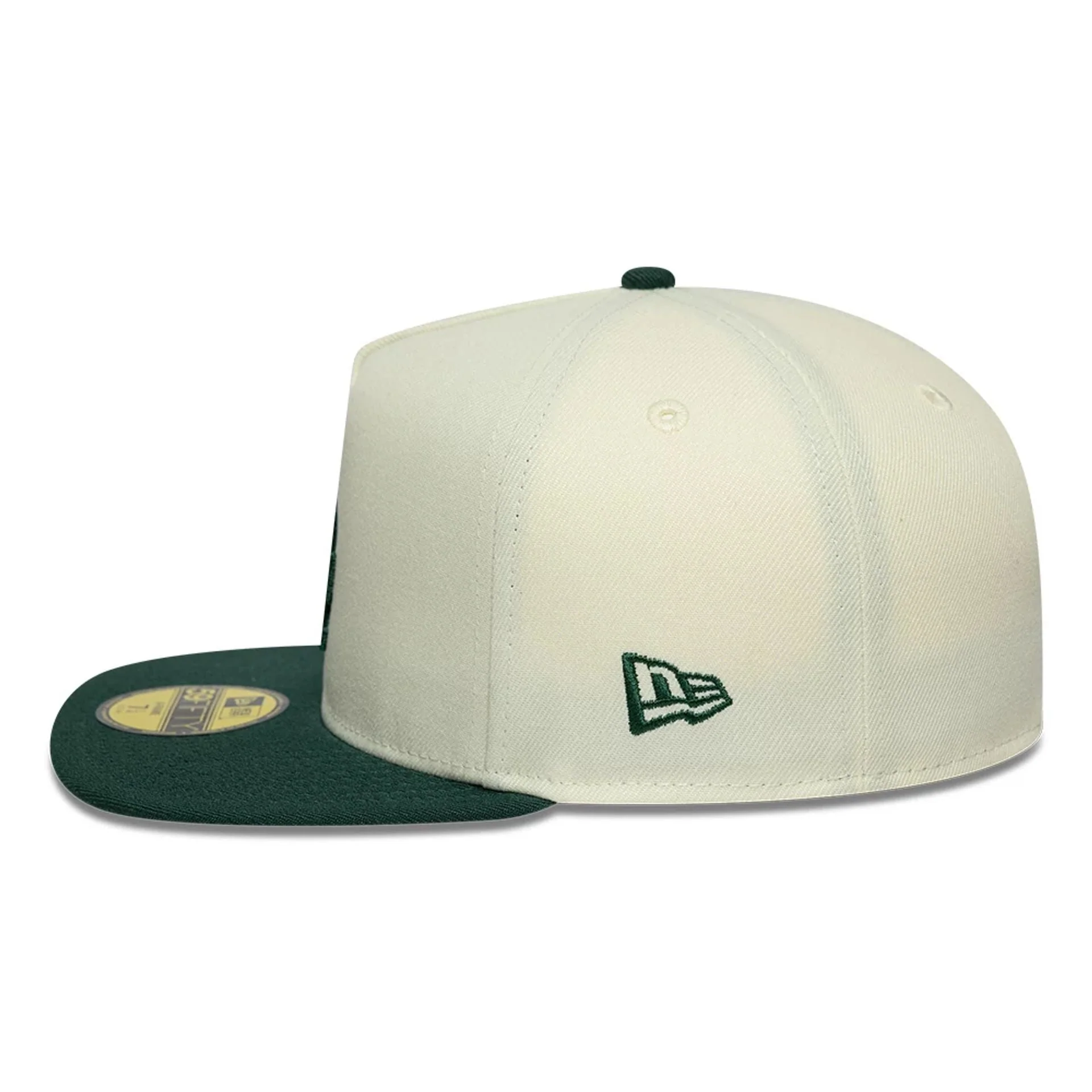 LA Dodgers MLB Cream 59FIFTY A-Frame Fitted Cap - Image 6