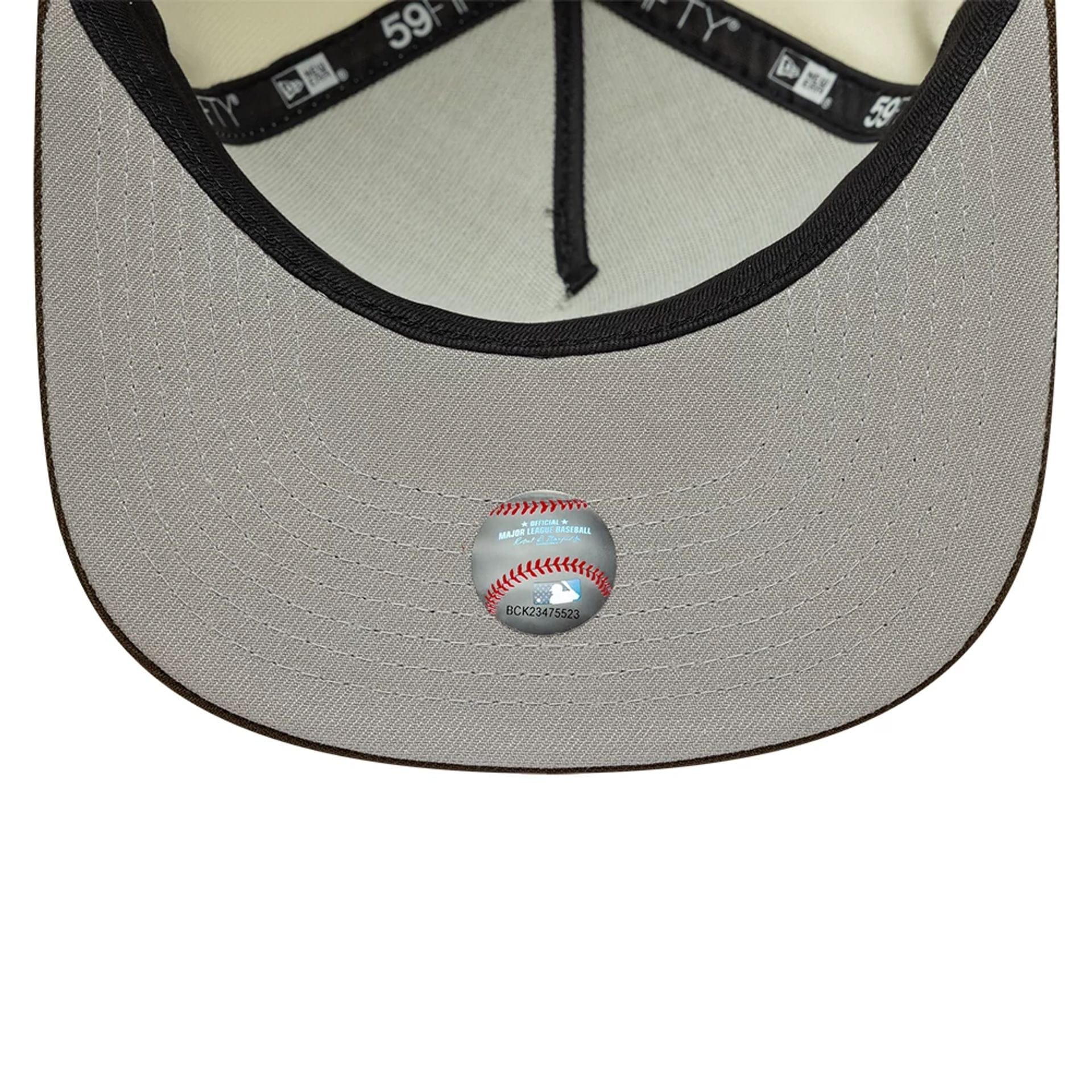 LA Dodgers MLB Cream 59FIFTY A-Frame Fitted Cap - Image 2