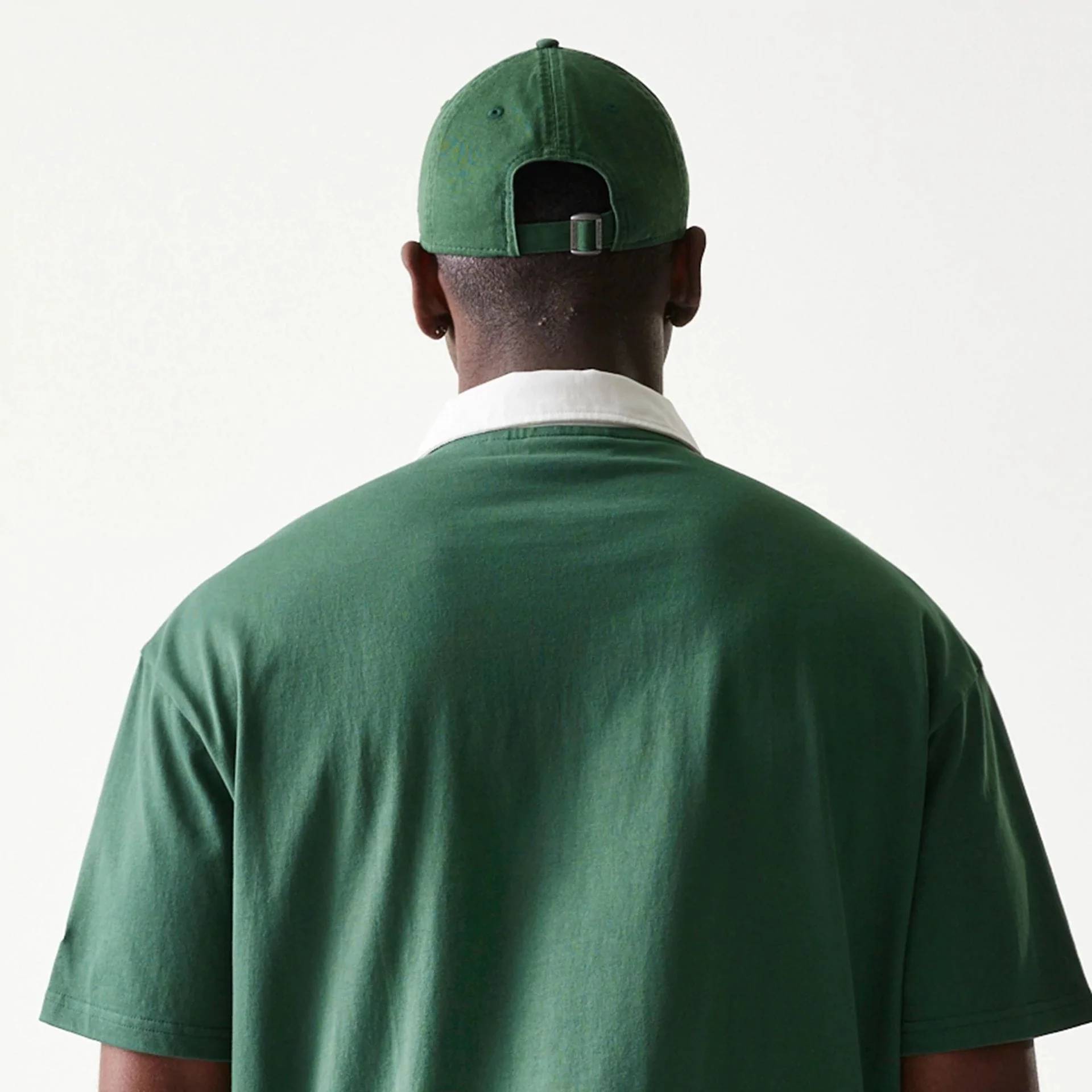 LA Dodgers MLB Dark Green Oversized Polo T-Shirt - Image 7