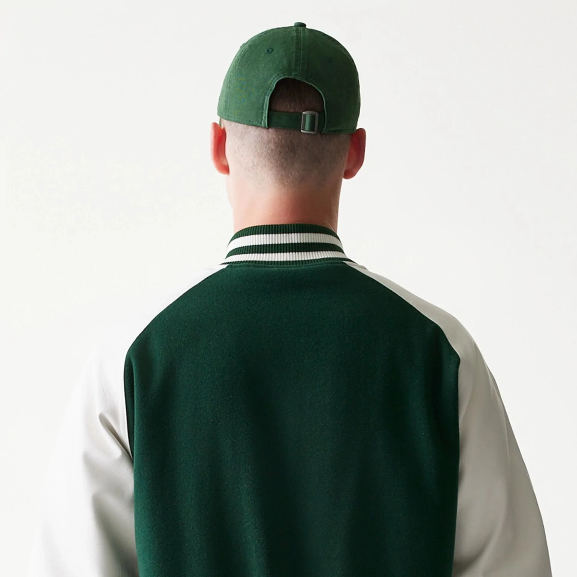 LA Dodgers MLB Dark Green Varsity Jacket - Image 7