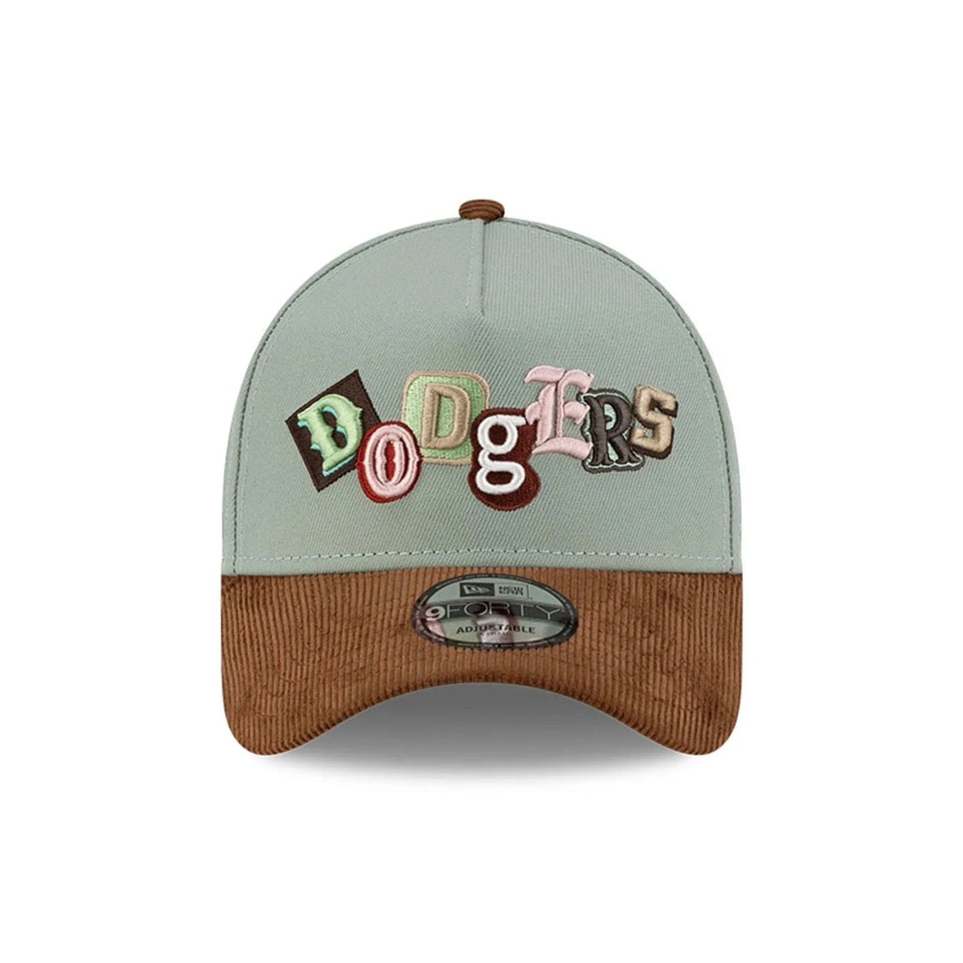 LA Dodgers MLB DIY Note Dark Brown 9FORTY A-Frame Cap - Image 3