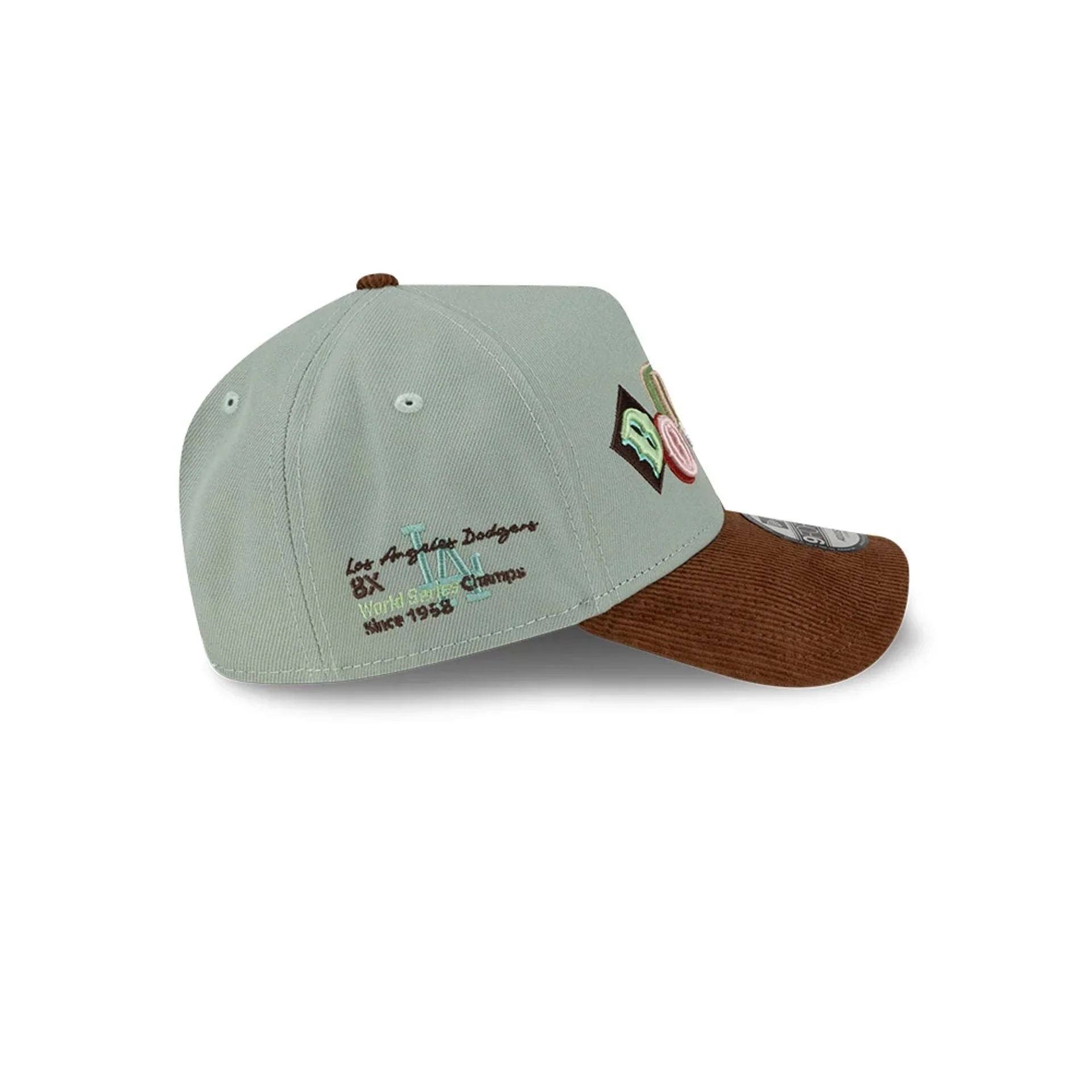 LA Dodgers MLB DIY Note Dark Brown 9FORTY A-Frame Cap - Image 6