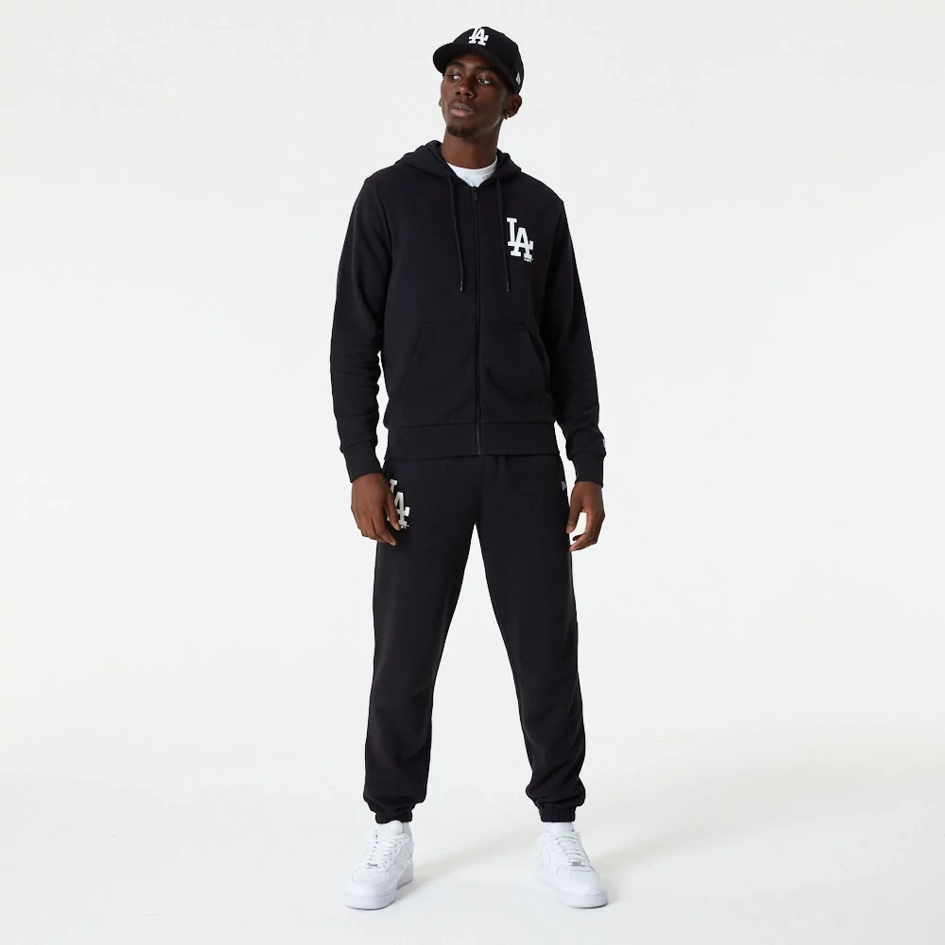 LA Dodgers MLB Essential Black Full Zip Hoodie - Image 7