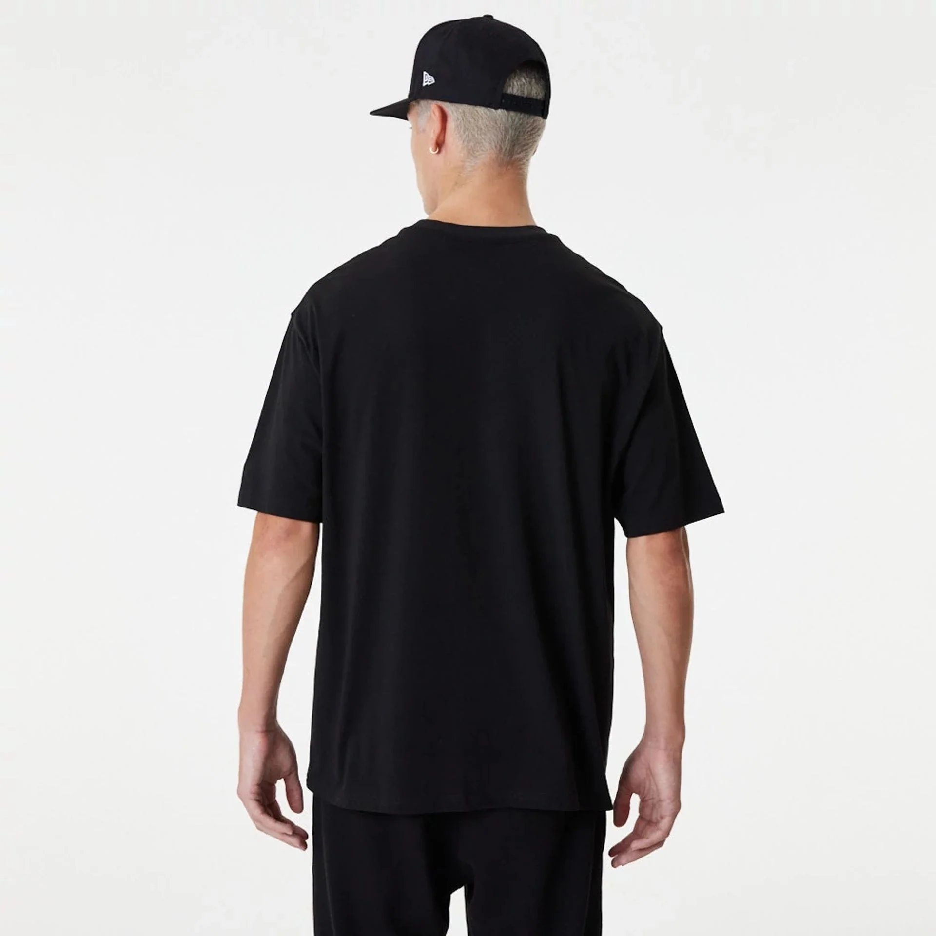 LA Dodgers MLB Essential Black Oversized T-Shirt - Image 5