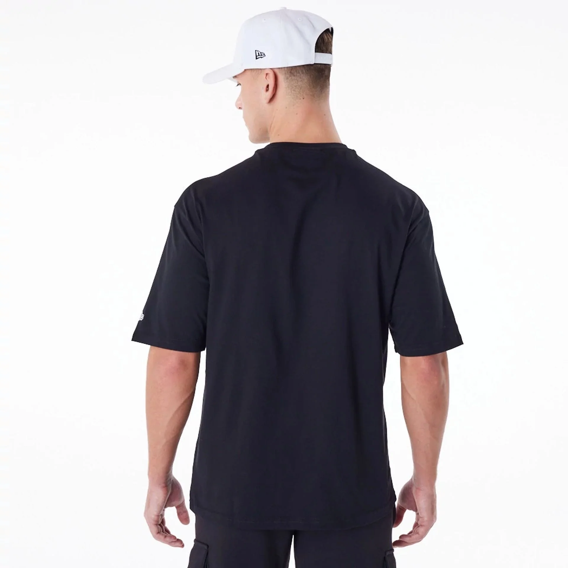 LA Dodgers MLB Essential Black Oversized T-Shirt - Image 7