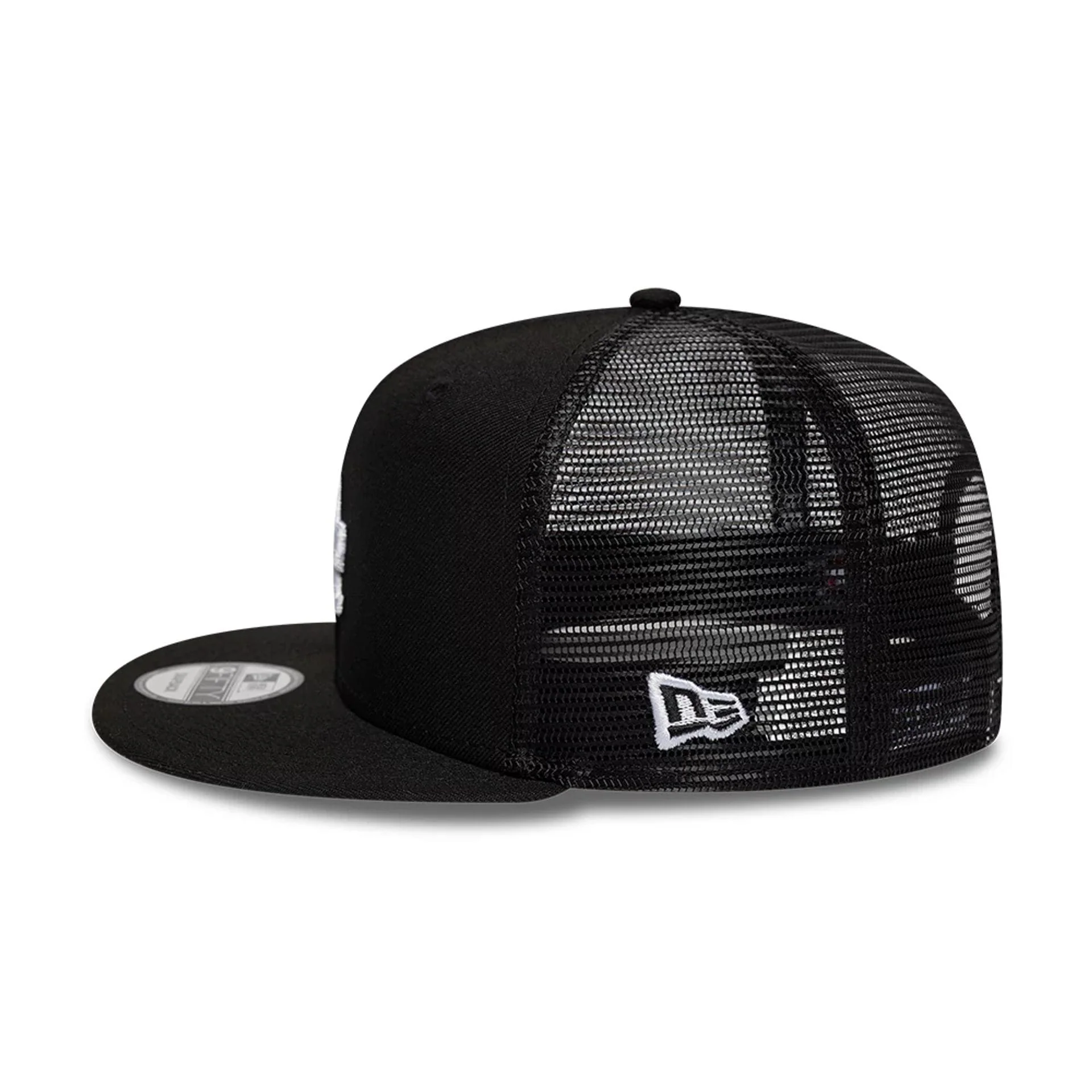 LA Dodgers MLB Evergreen Black 9FIFTY Trucker Adjustable Cap - Image 6